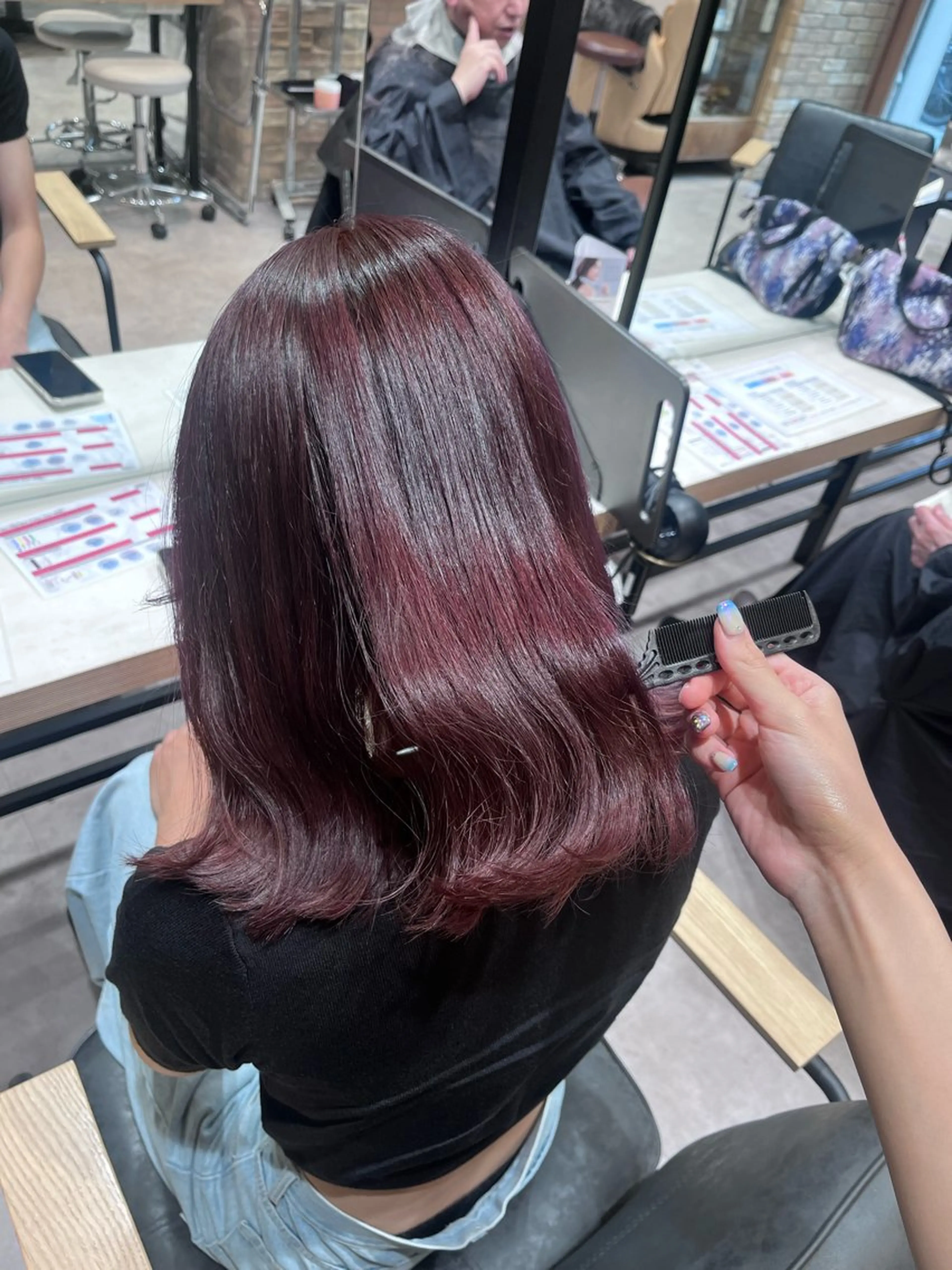 ミディアム カラー ヘアカラー 🩶レイナ🩶 color/nailのヘアスタイル
