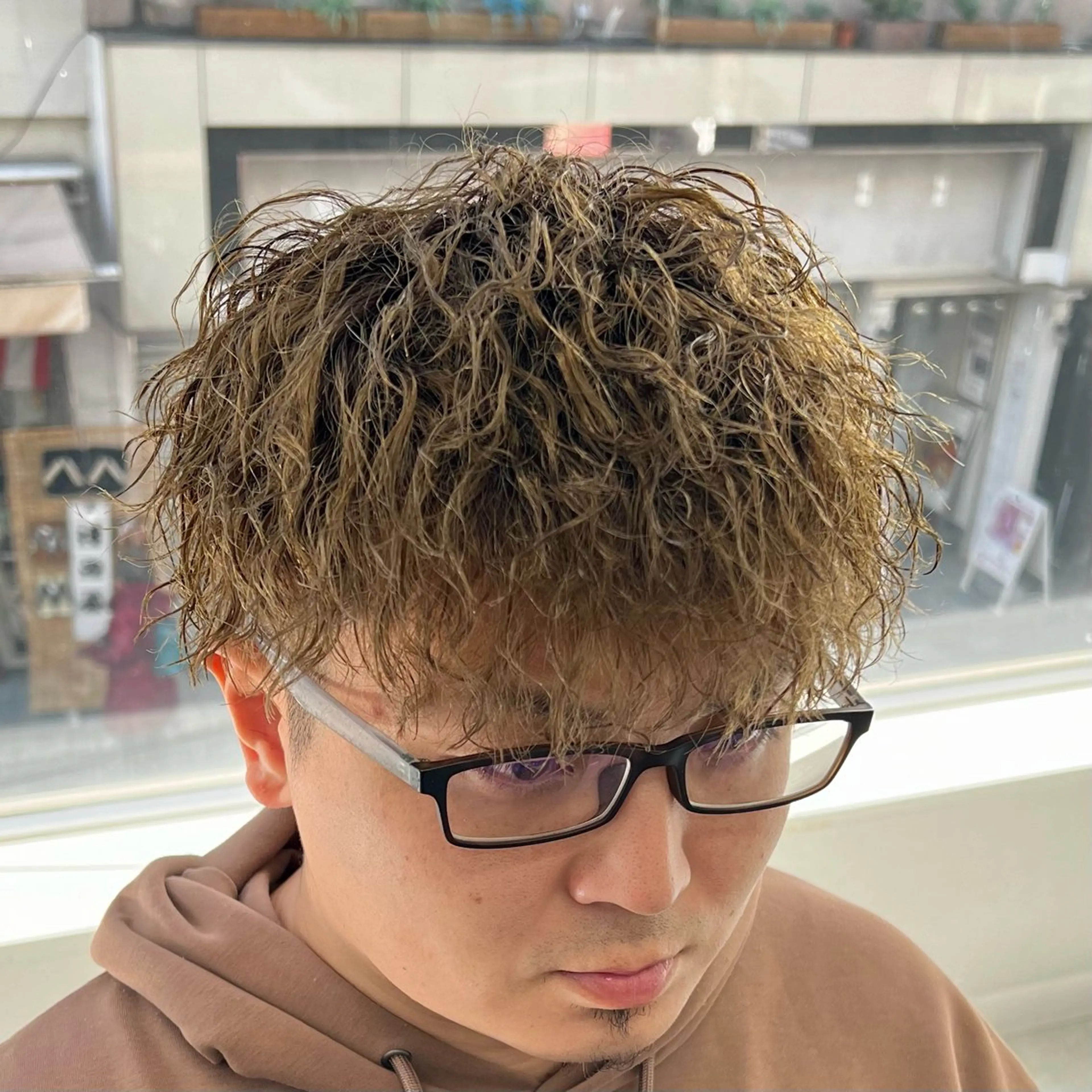ショート パーマ メンズ カット パーマ メンズカット/波巻き TAKUMAのヘアスタイル