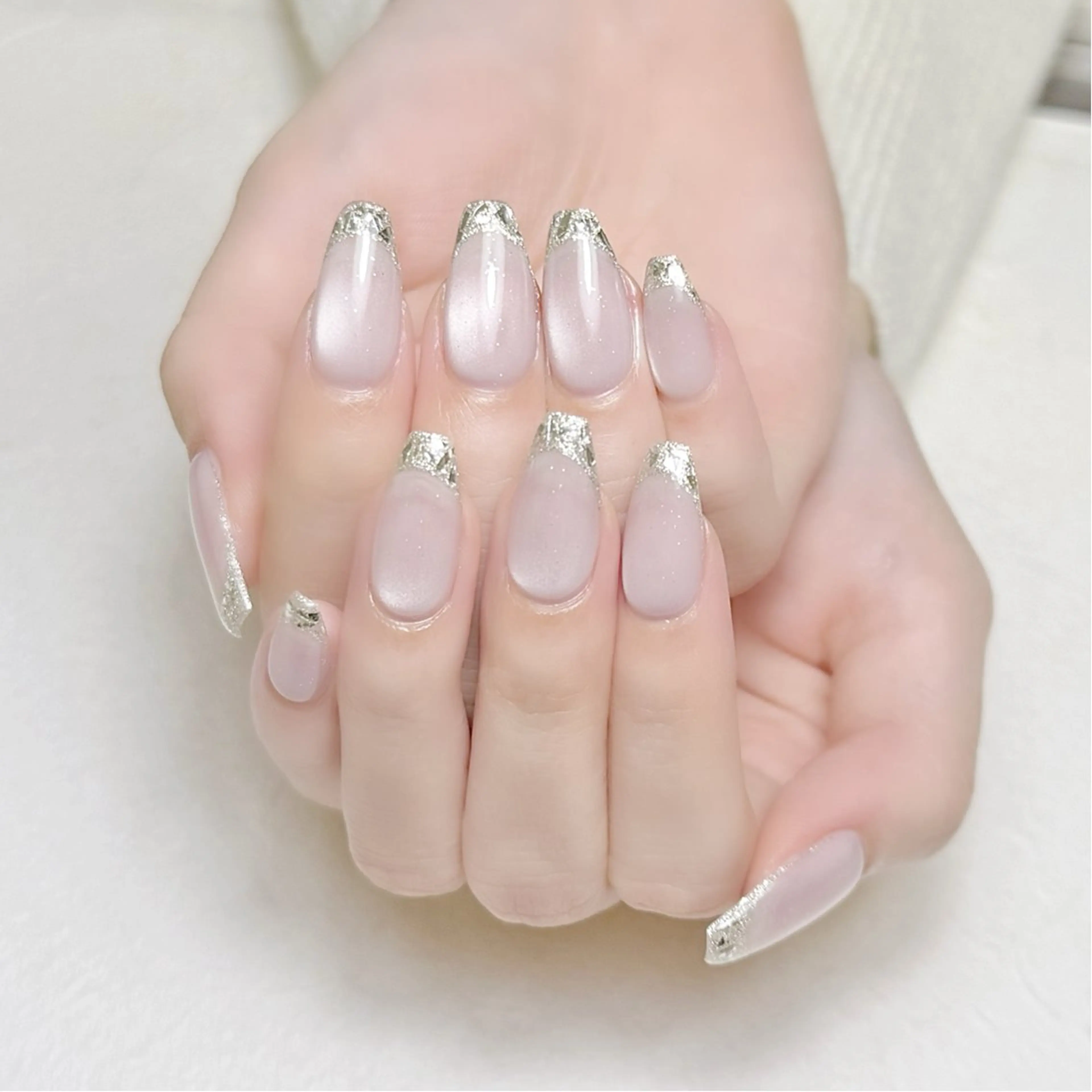 ネイル フレンチネイル ガラスフレンチ マグネットネイル オフィスネイル ワンカラーネイル rouse nail RISATOのネイルデザイン