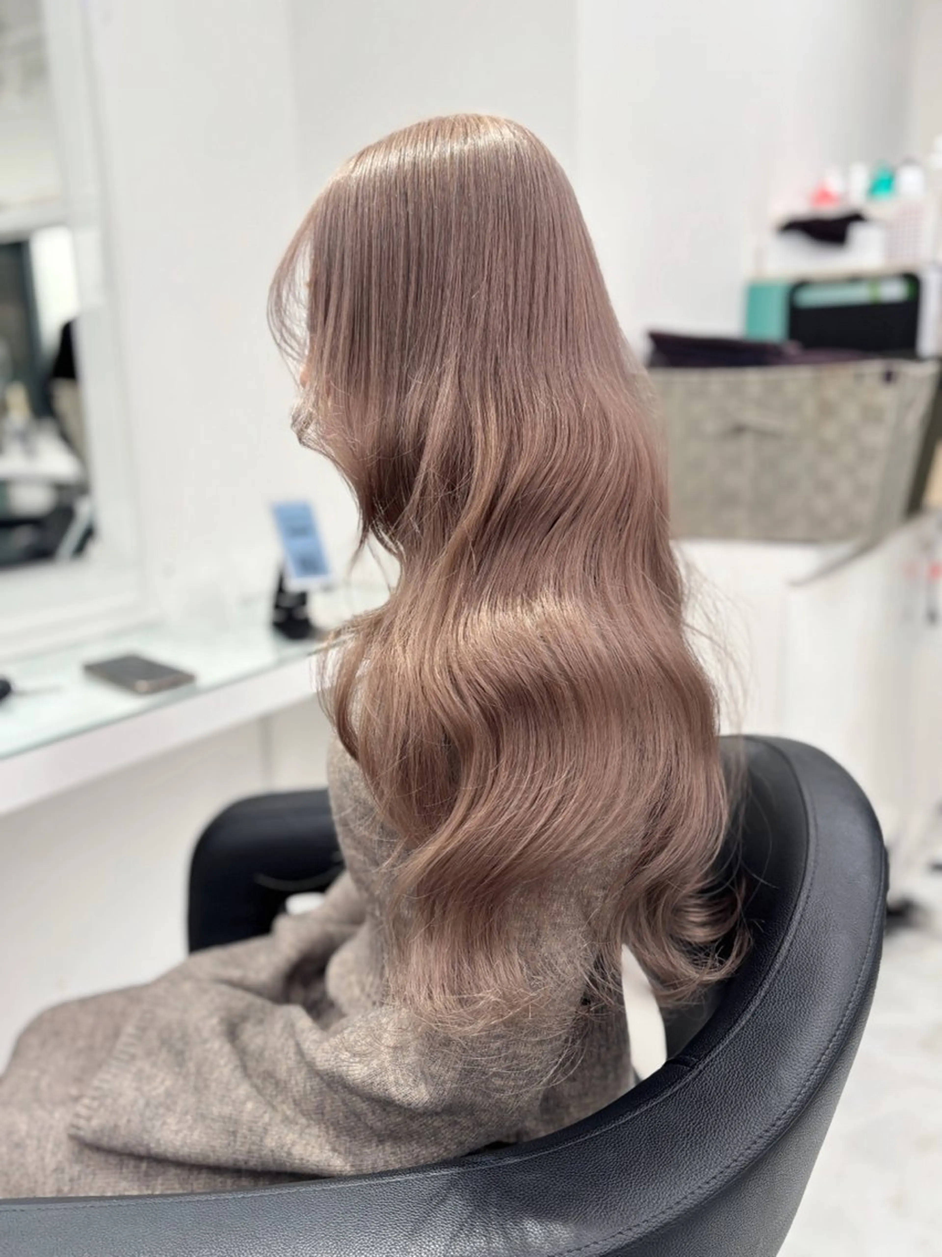 ロング カラー ヘアカラー トリートメント 💖ミルクティー💖 あかり💖のヘアスタイル