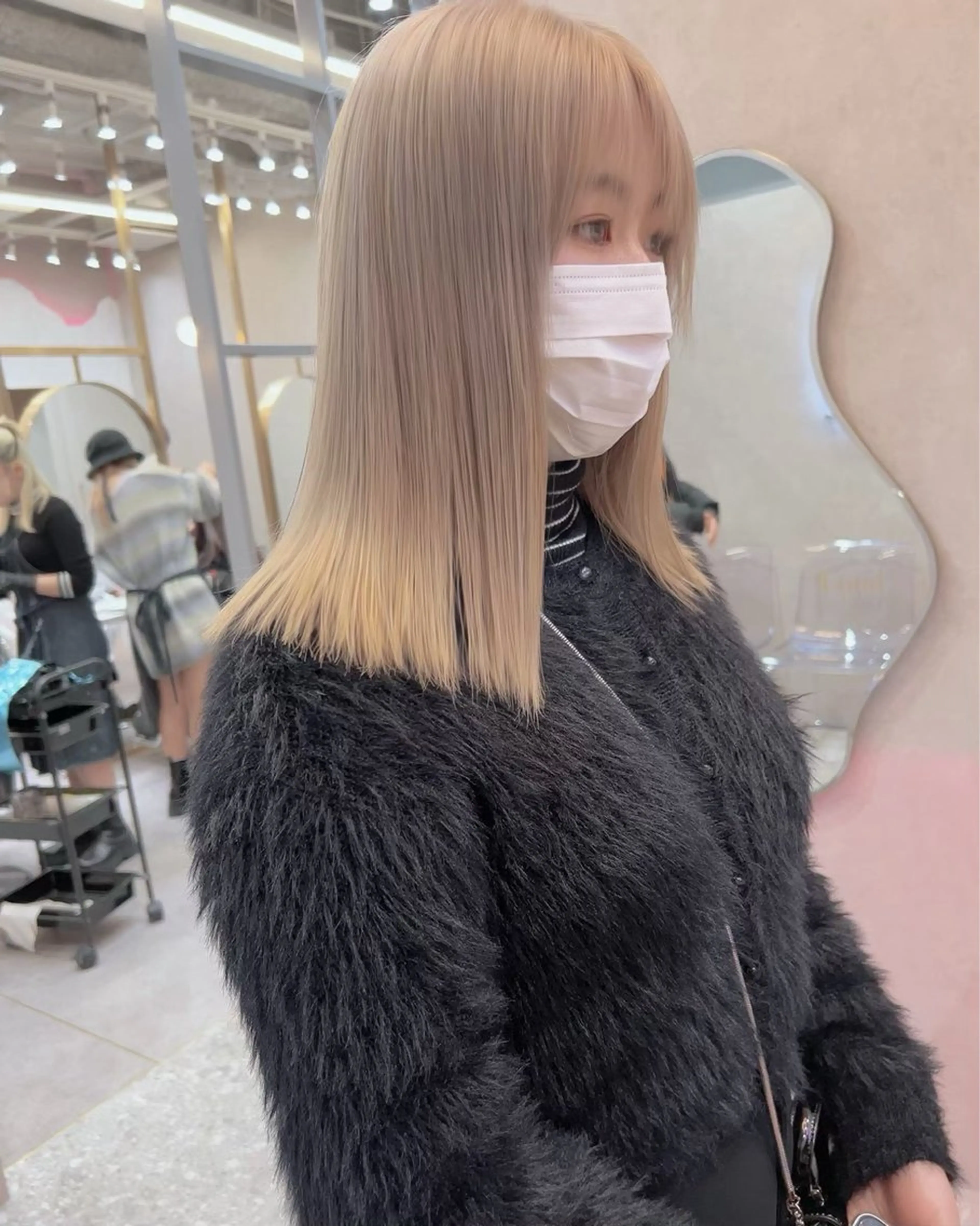 ミディアム カラー ブロンド/ベージュ系 /🪽そうま🪽のヘアスタイル