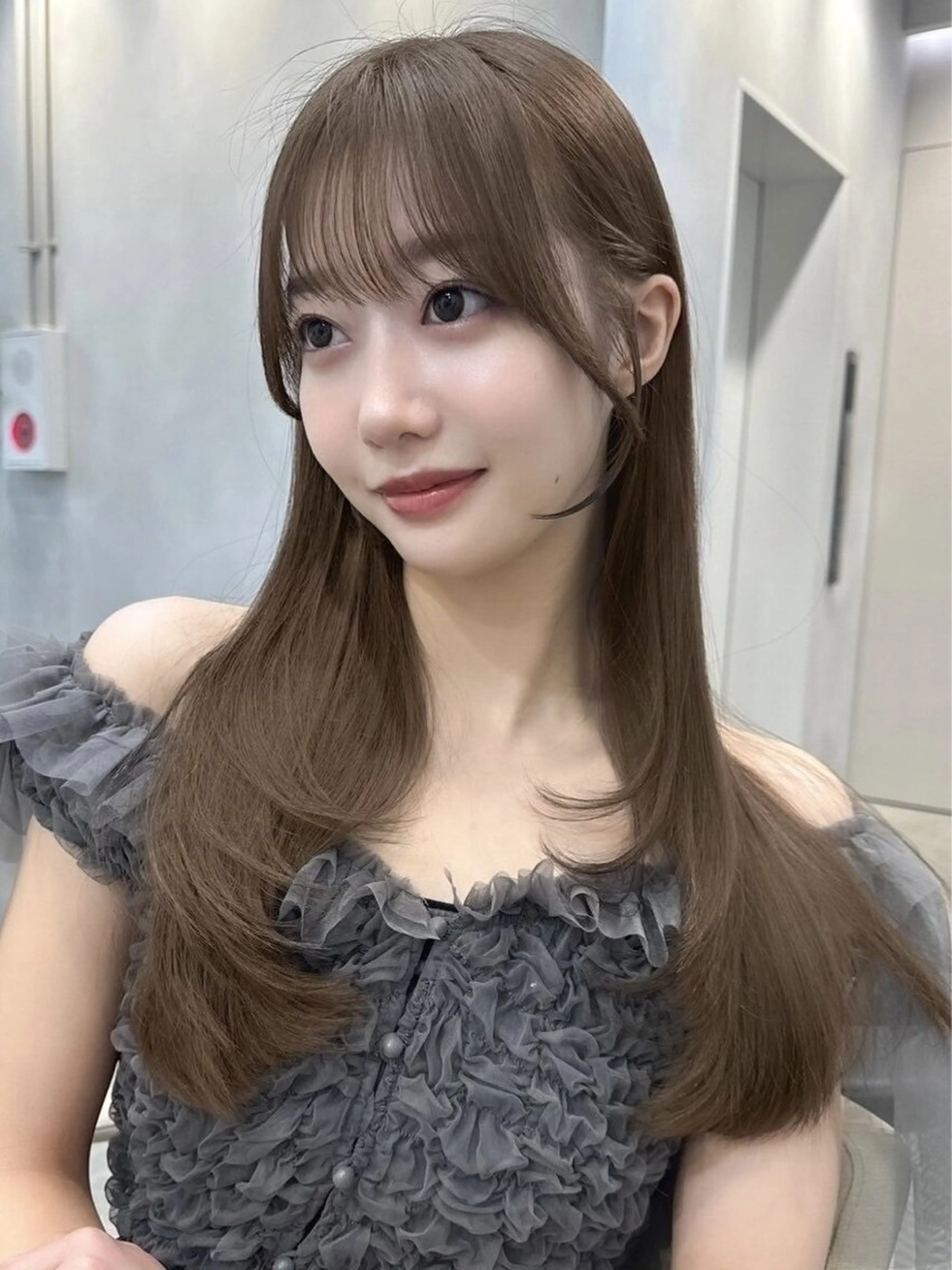 セミロング カット ヘアカラー トリートメント くびれボブ/インナー カラー　taigaのヘアスタイル