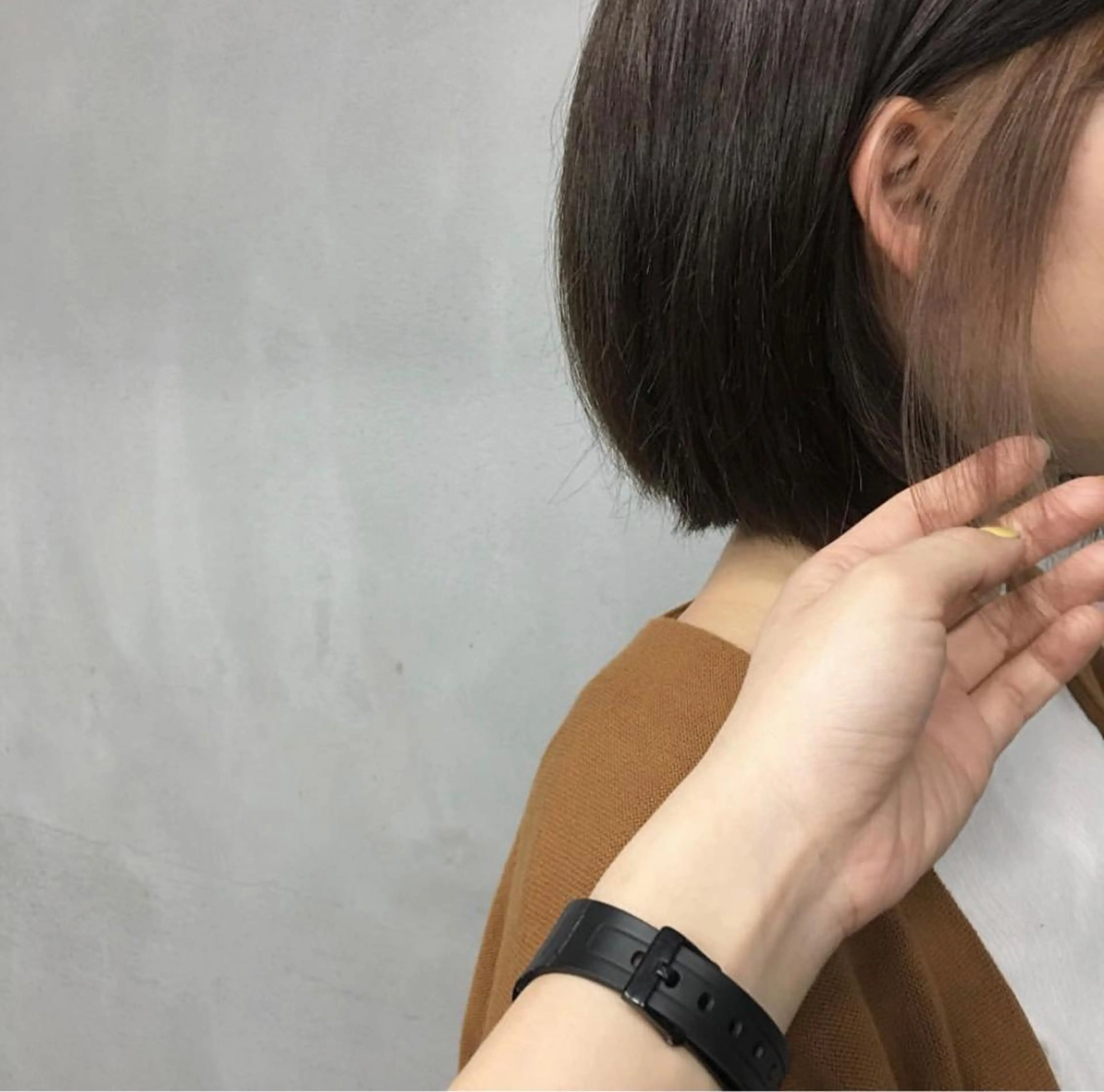 ショート カラー パーマ ヘアアレンジ メンズ キッズ ネイル マツエク・マツパ メンズインナーカラー ベージュカラー インナーカラー カット #tag 稗田綾加のヘアスタイル