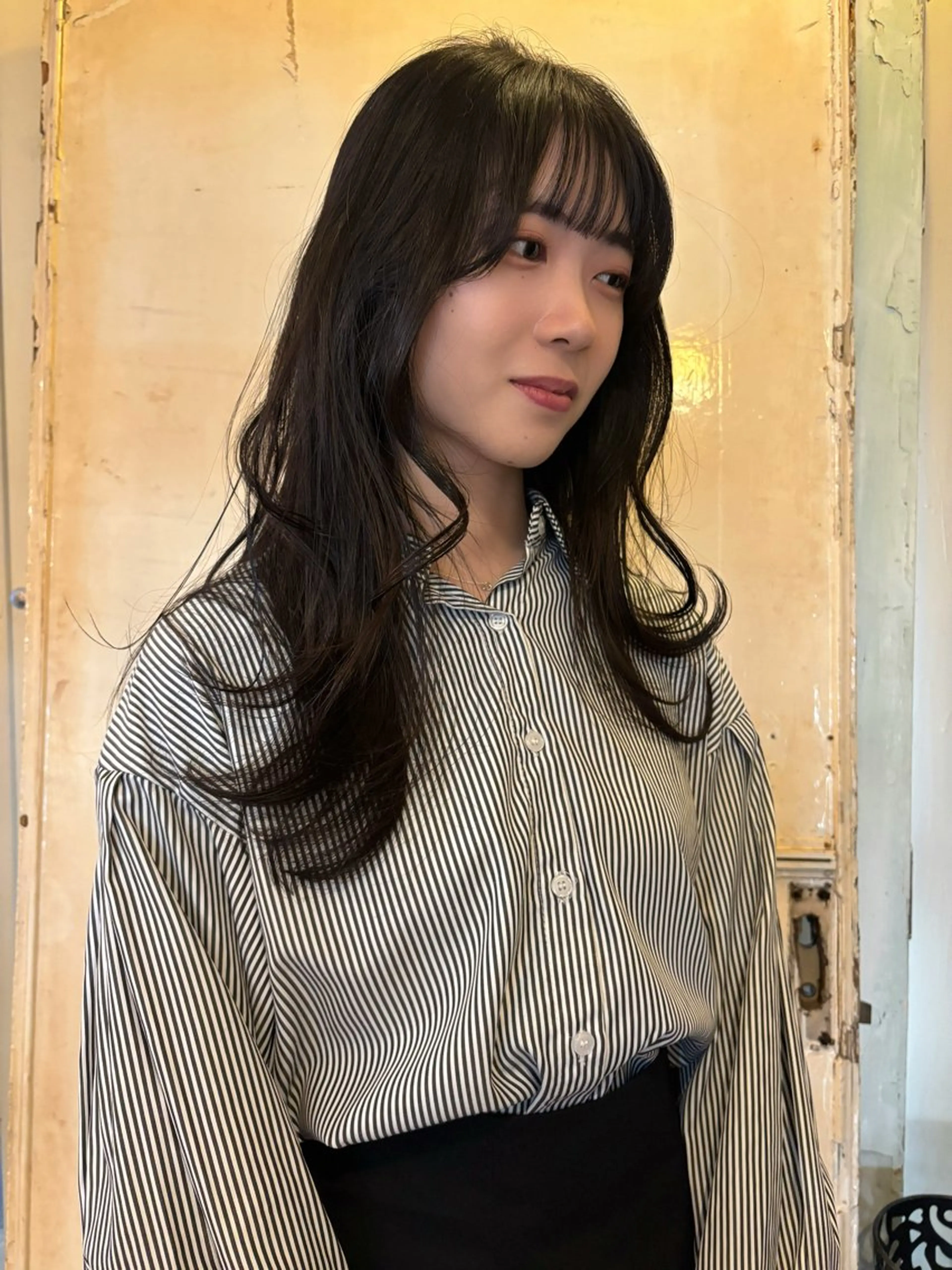 セミロング レイヤーカット カット sea's所属・平果帆/レイヤー /矢場町/ブリーチのヘアスタイル