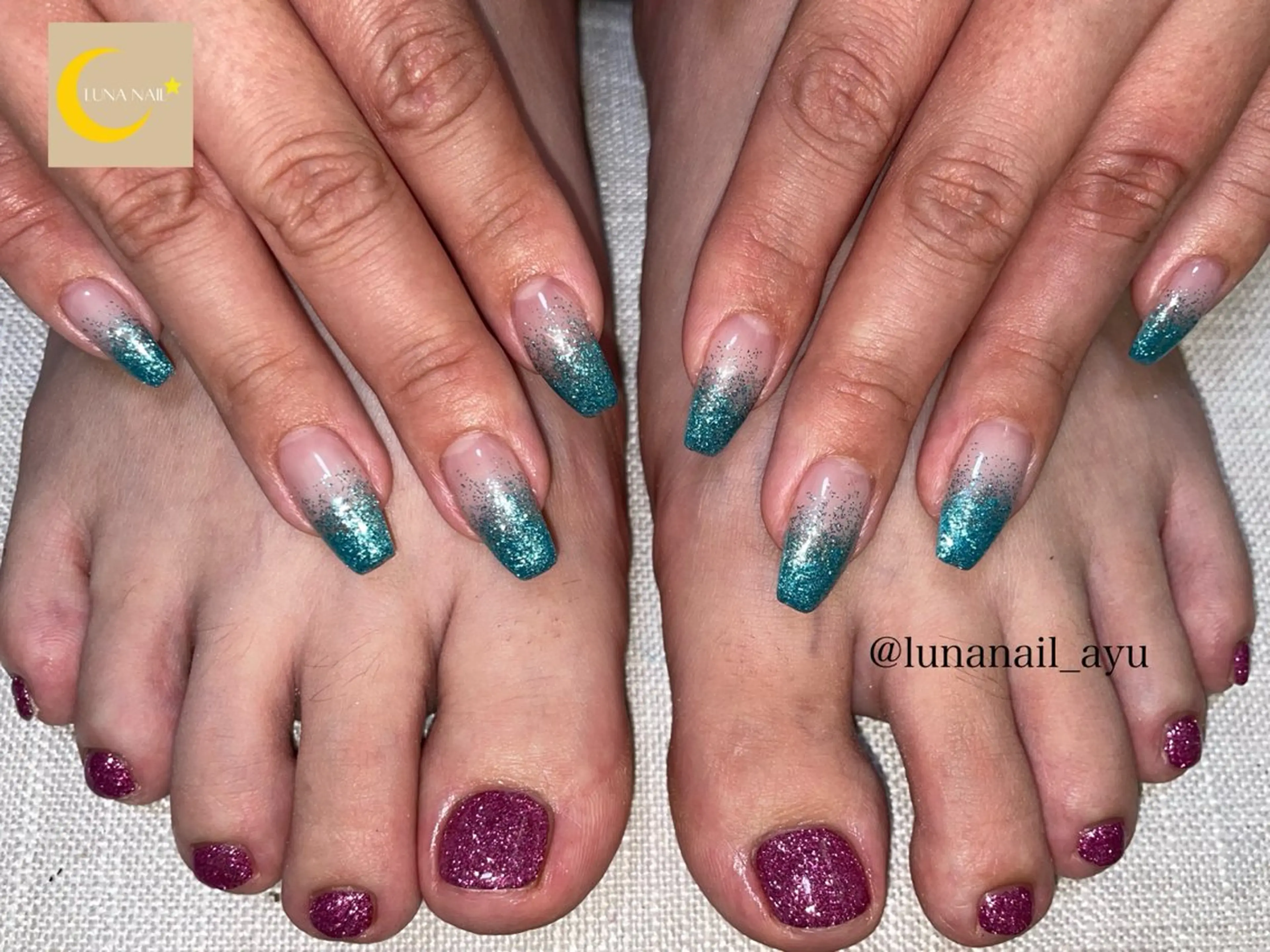 ネイル フットネイル シンプルネイル 🌙LUNA  NAIL⭐️所属・LUNA NAIL ayuのネイルデザイン