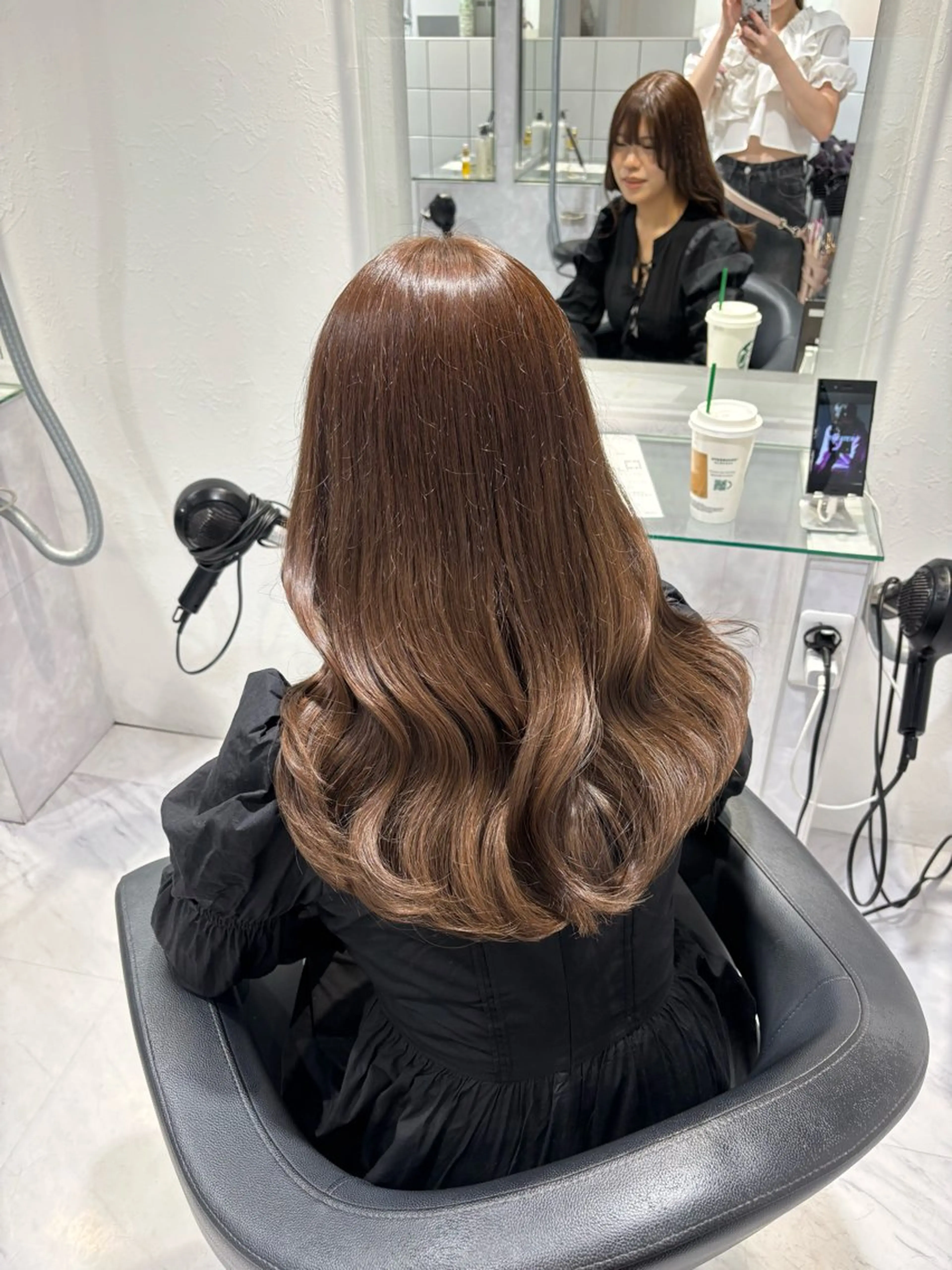 ロング カラー ヘアカラー トリートメント 髪質改善🩰透明感カ ラー🎀hinanoのヘアスタイル