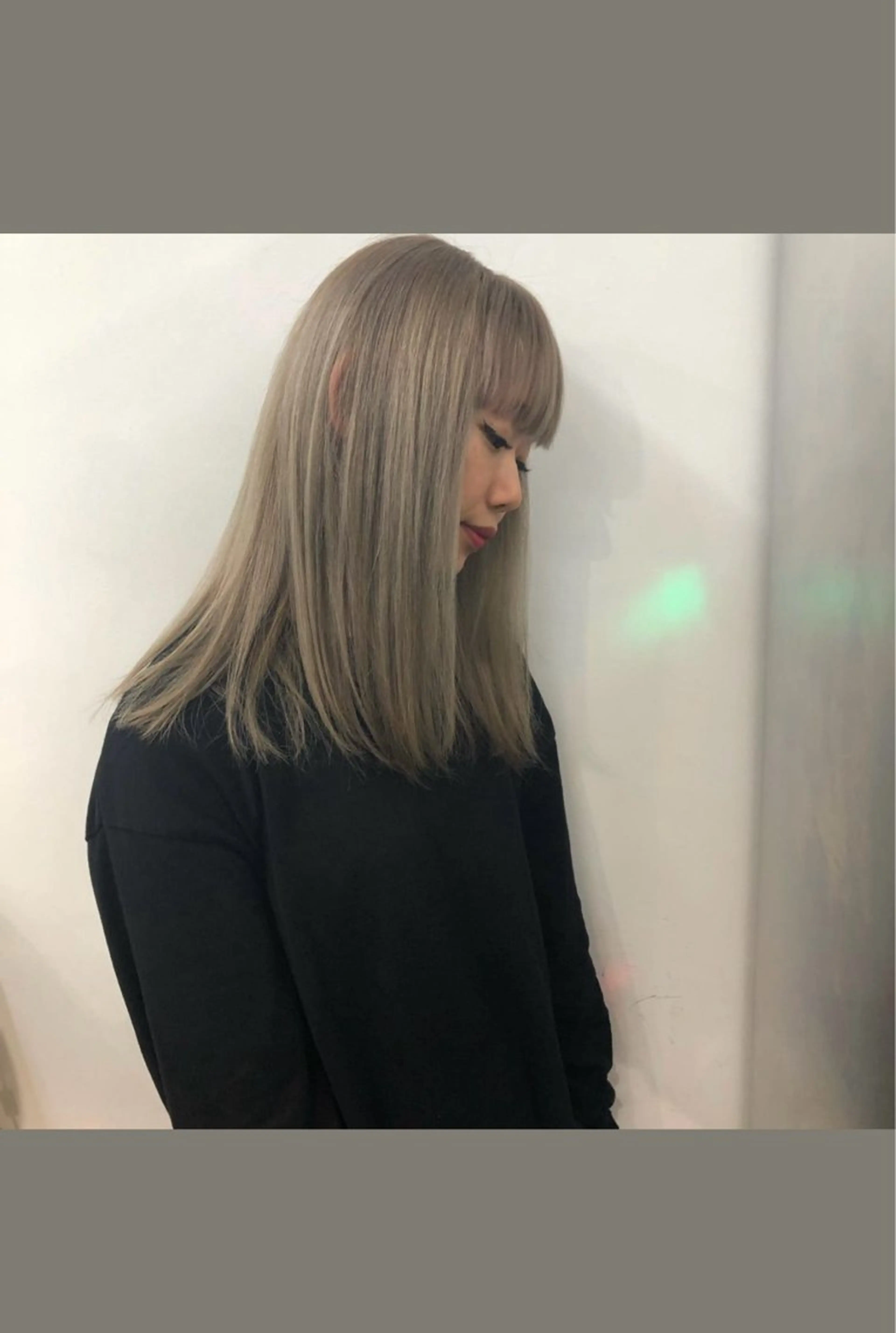 ミディアム カラー グレージュ ヘアカラー JUN 【ジュン】のヘアスタイル