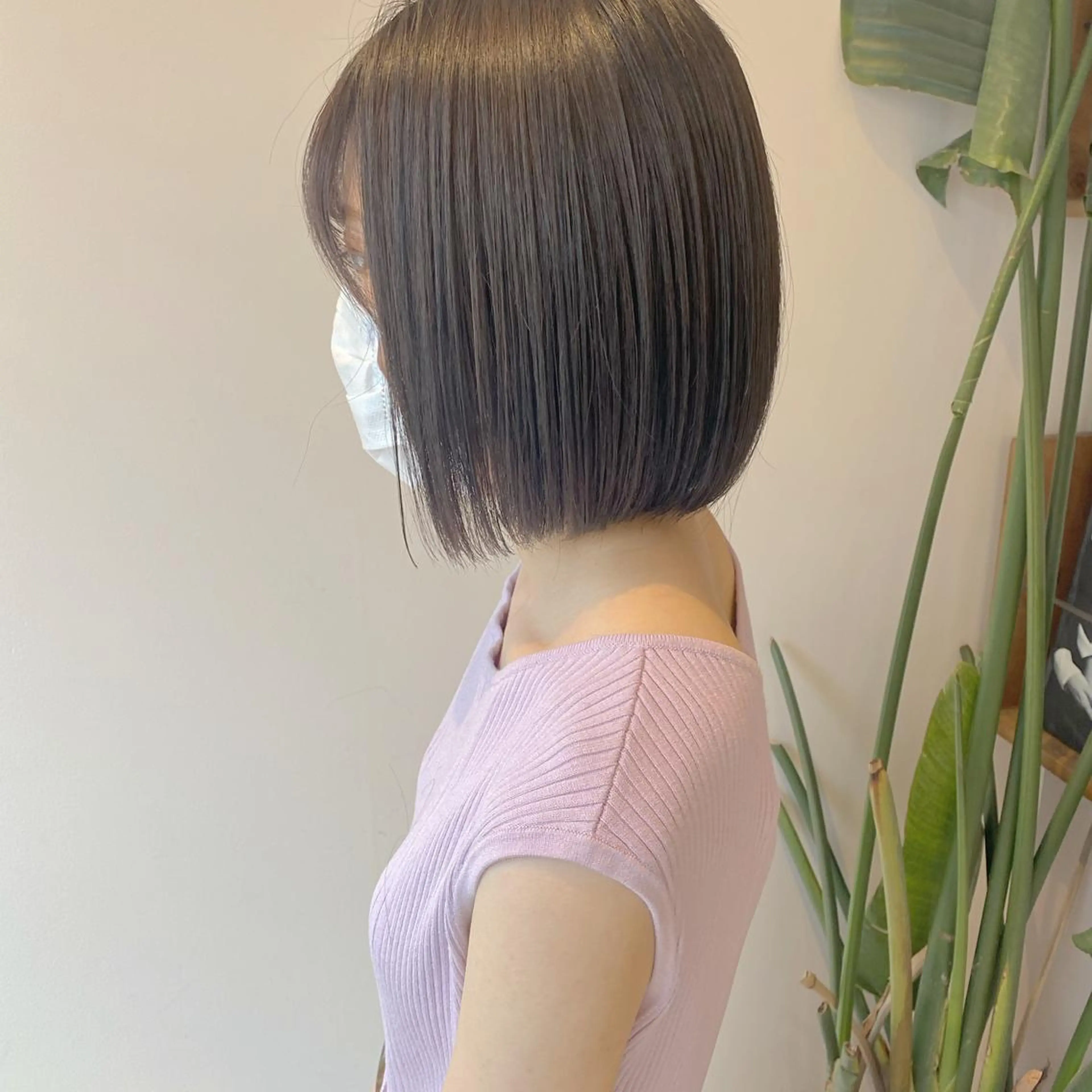 ショート カット ヘアカラー トリートメント ボブ韓国風レイヤー 錦糸町/畠中ケントのヘアスタイル