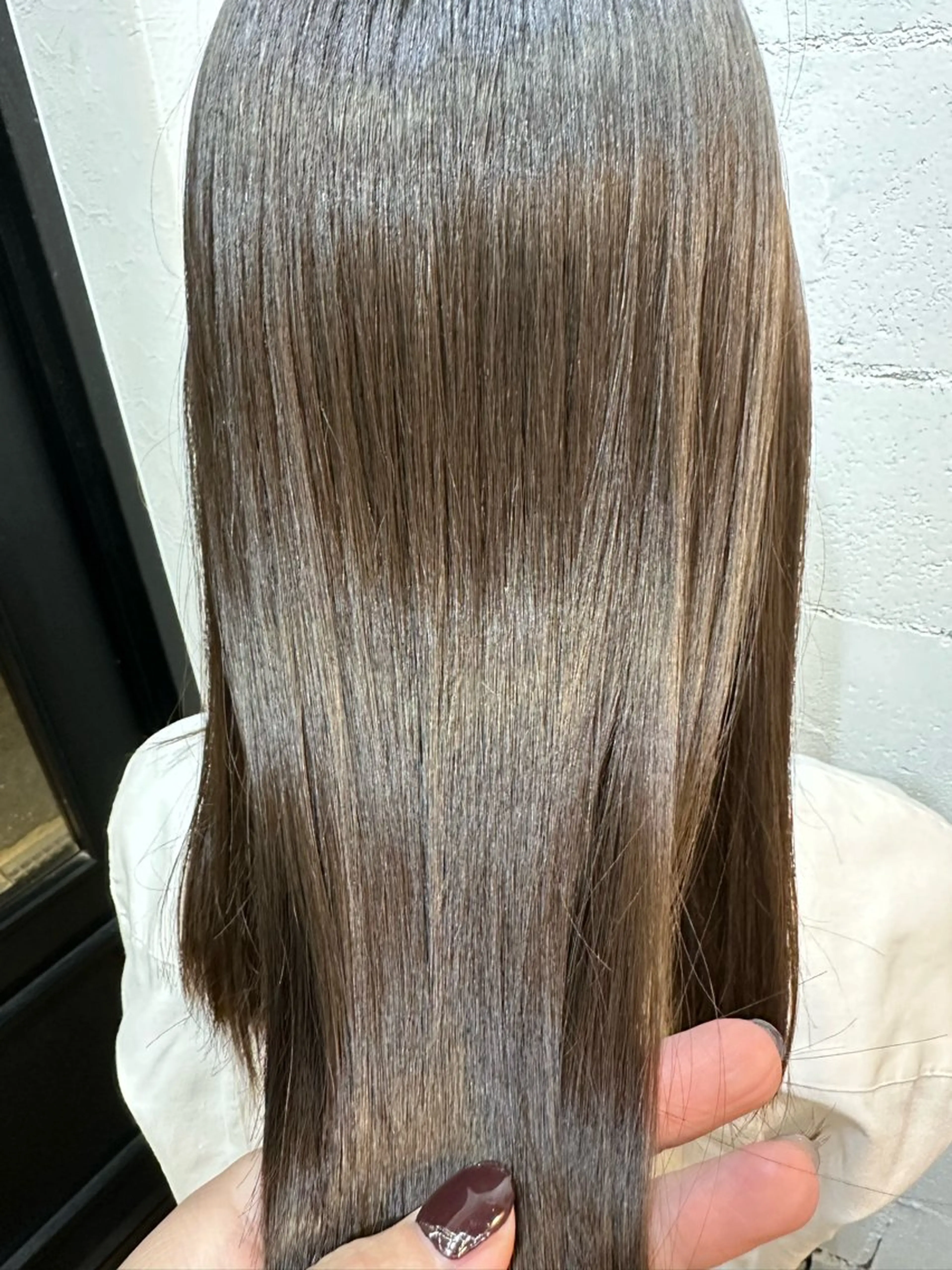 ミディアム カット 縮毛矯正 トリートメント kaminote所属・福西 晃希のヘアスタイル