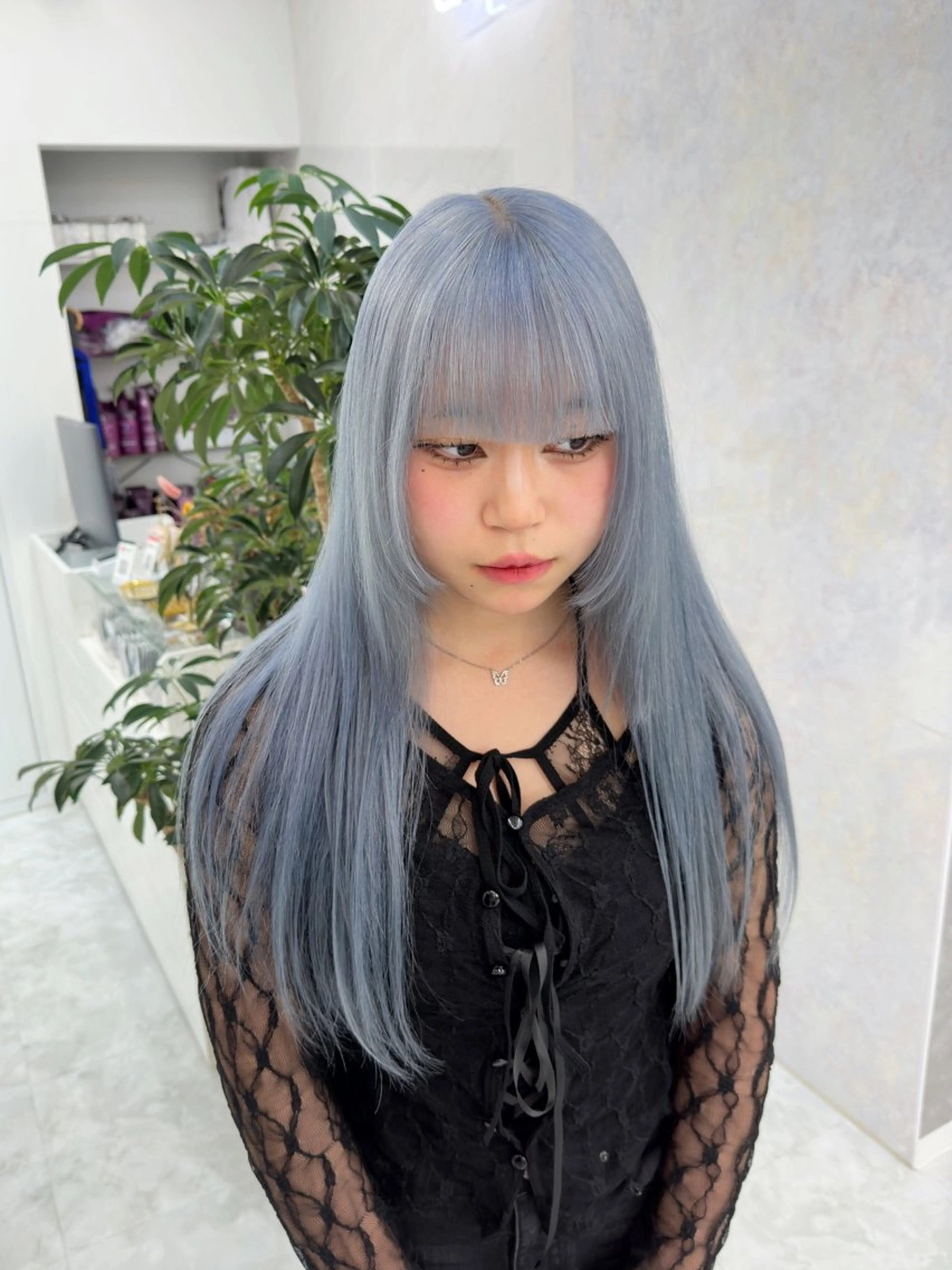 ロング ヘアカラー トリートメント 💛ムラ修正ブリーチ 💛YUUのヘアスタイル