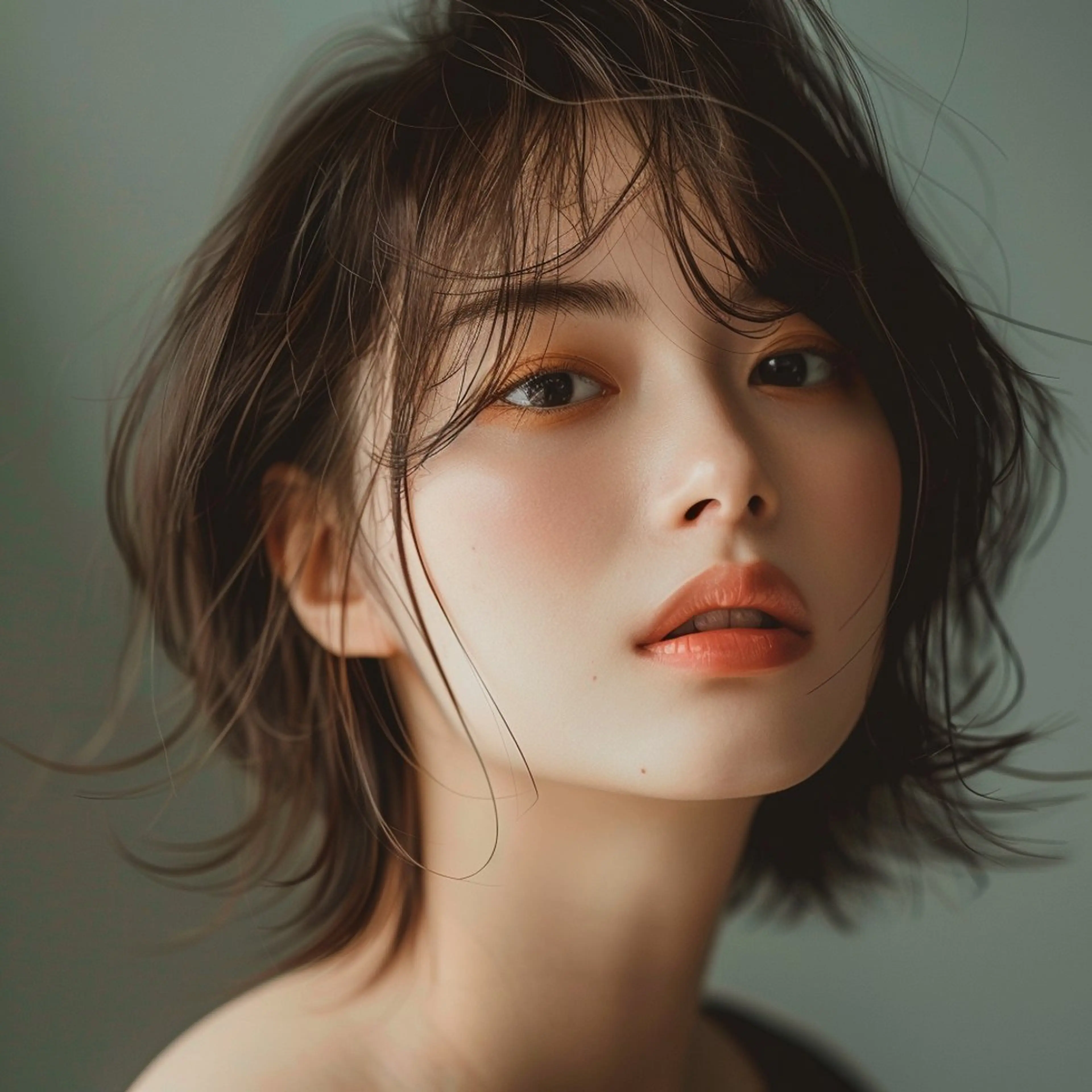 ヘアカラー（ブリーチ無し）🌈コテ巻き付きの写真