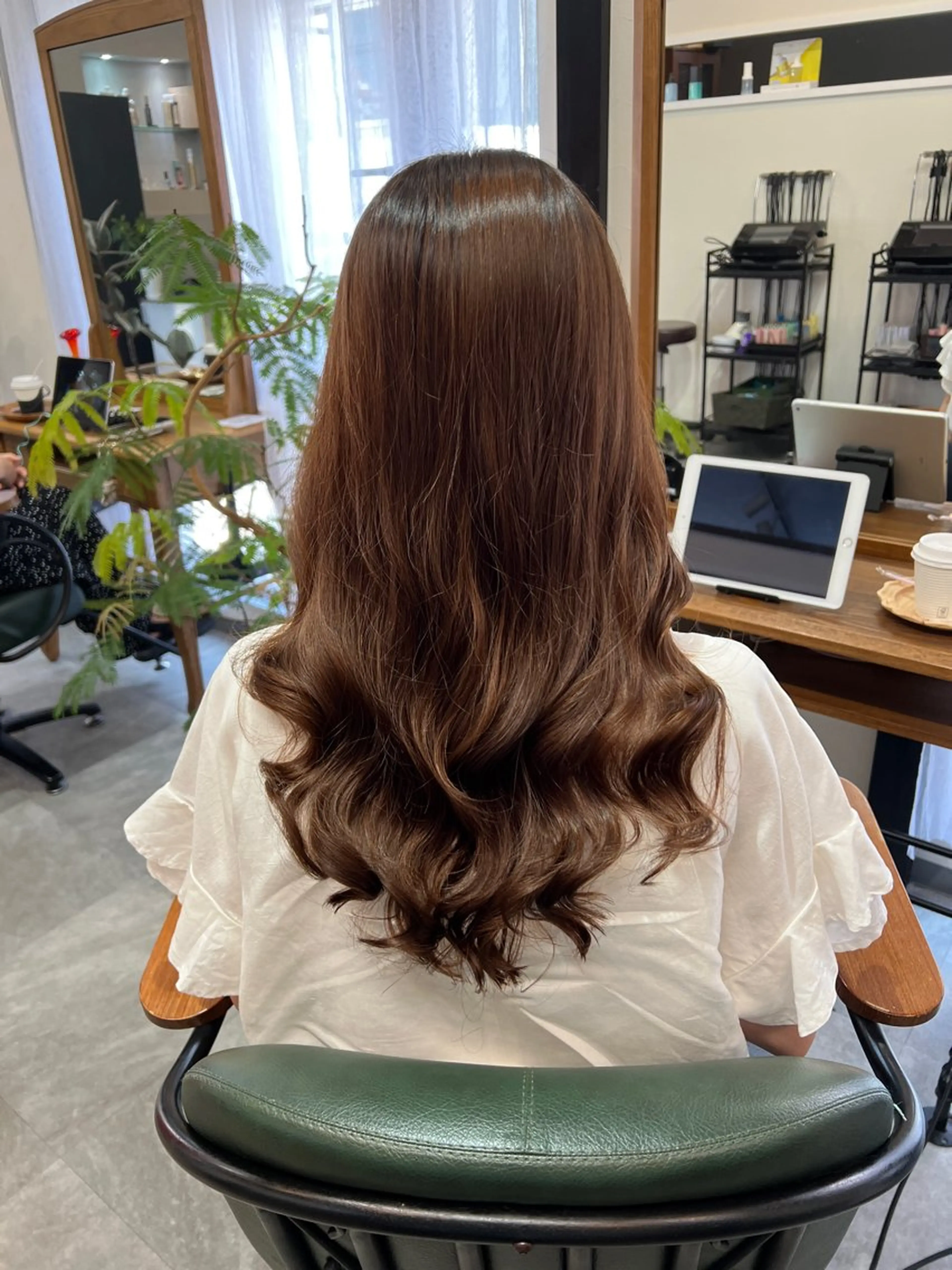 ロング パーマ カット パーマ Arly所属・MARU🎀髪質改善 ×コテ巻き風パーマのヘアスタイル