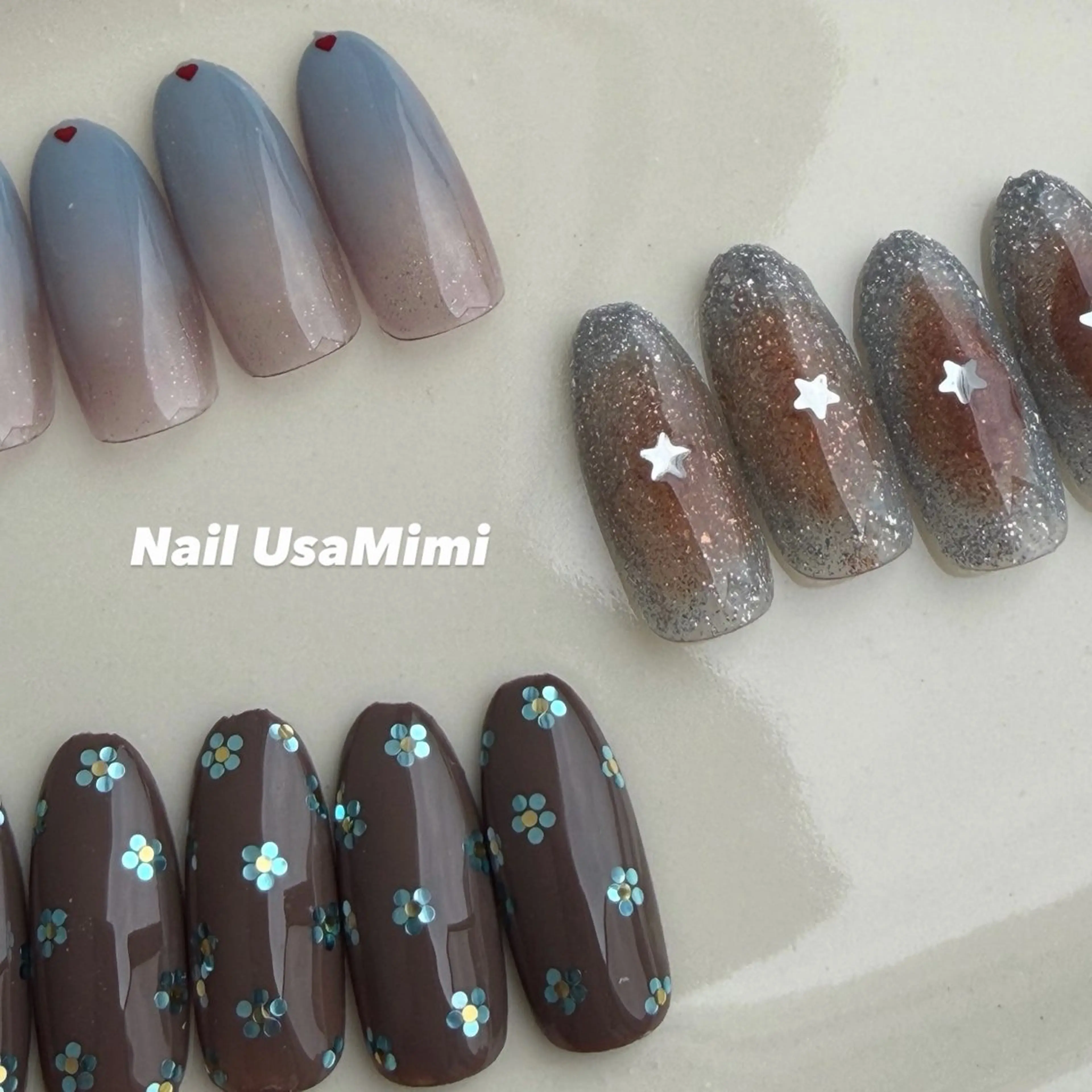 ミディアム ハンドネイル 本町Nail Usa Mimi  SAKIのネイルデザイン