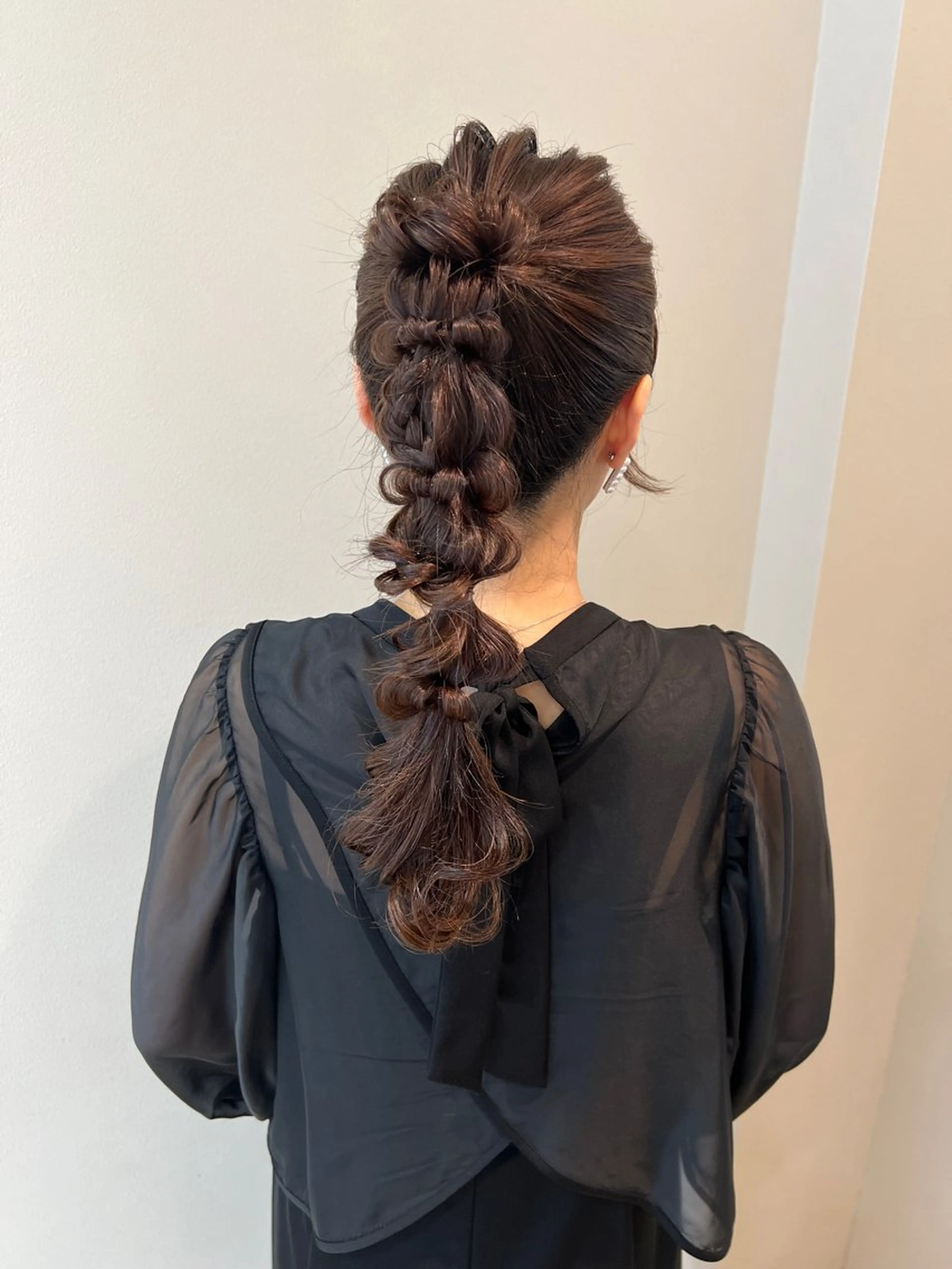 ロング ヘアアレンジ ヘアセット ノイシキ サキのヘアスタイル