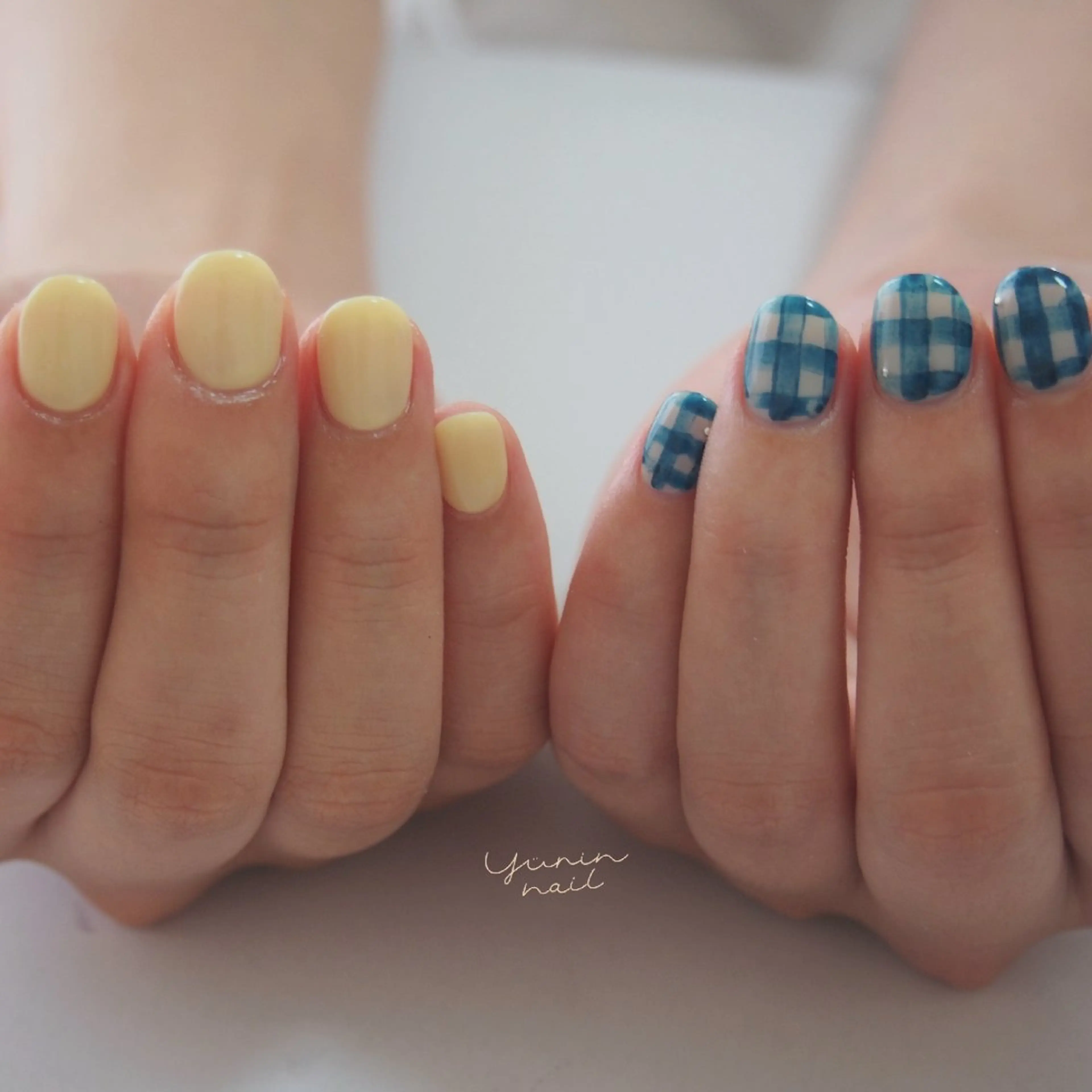 ネイル ショートネイル 黄色 ハンドネイル ショートネイル専門 yurin nailのネイルデザイン