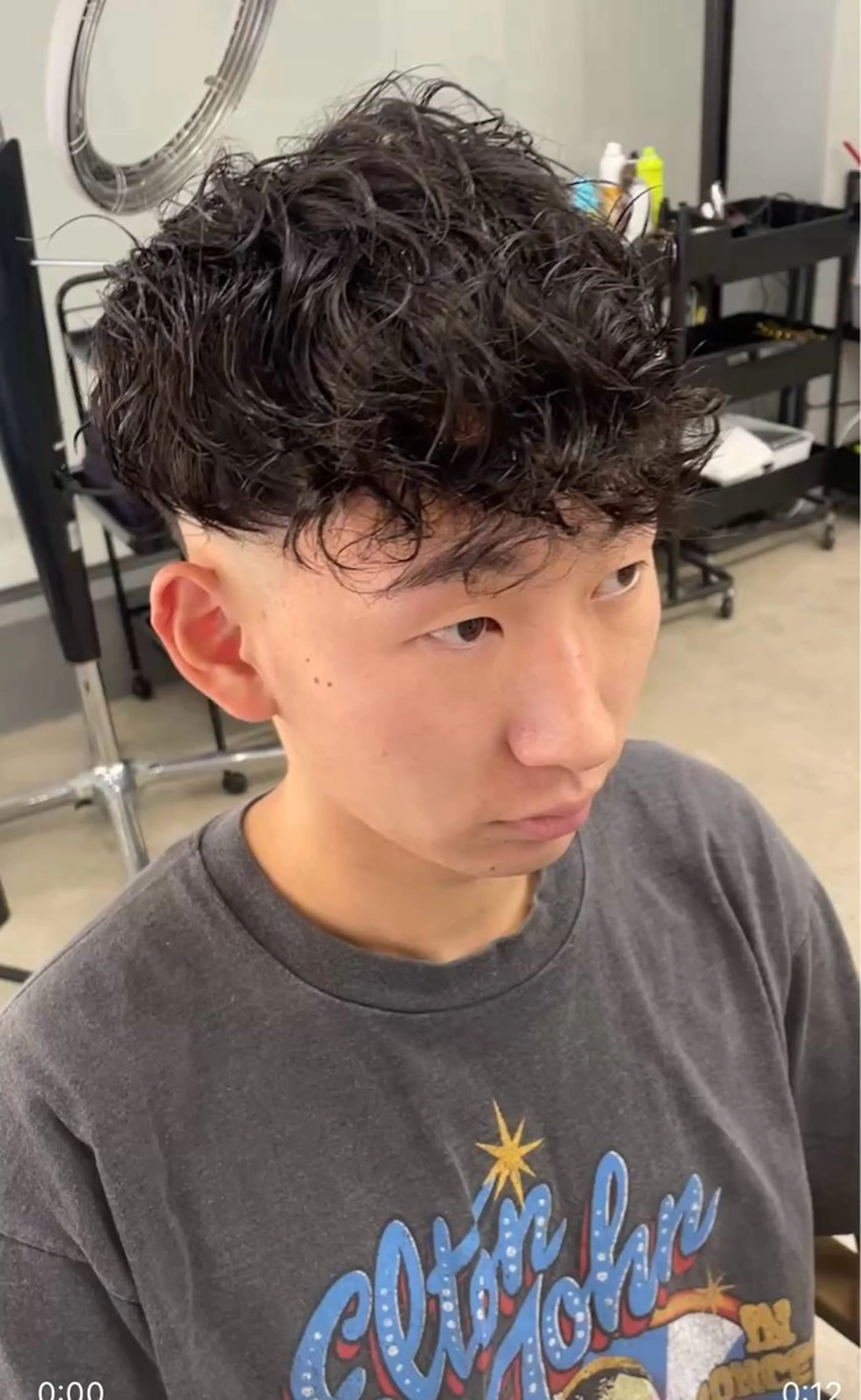 ショート パーマ メンズ カット パーマ メンズ専門サロン wokeのヘアスタイル