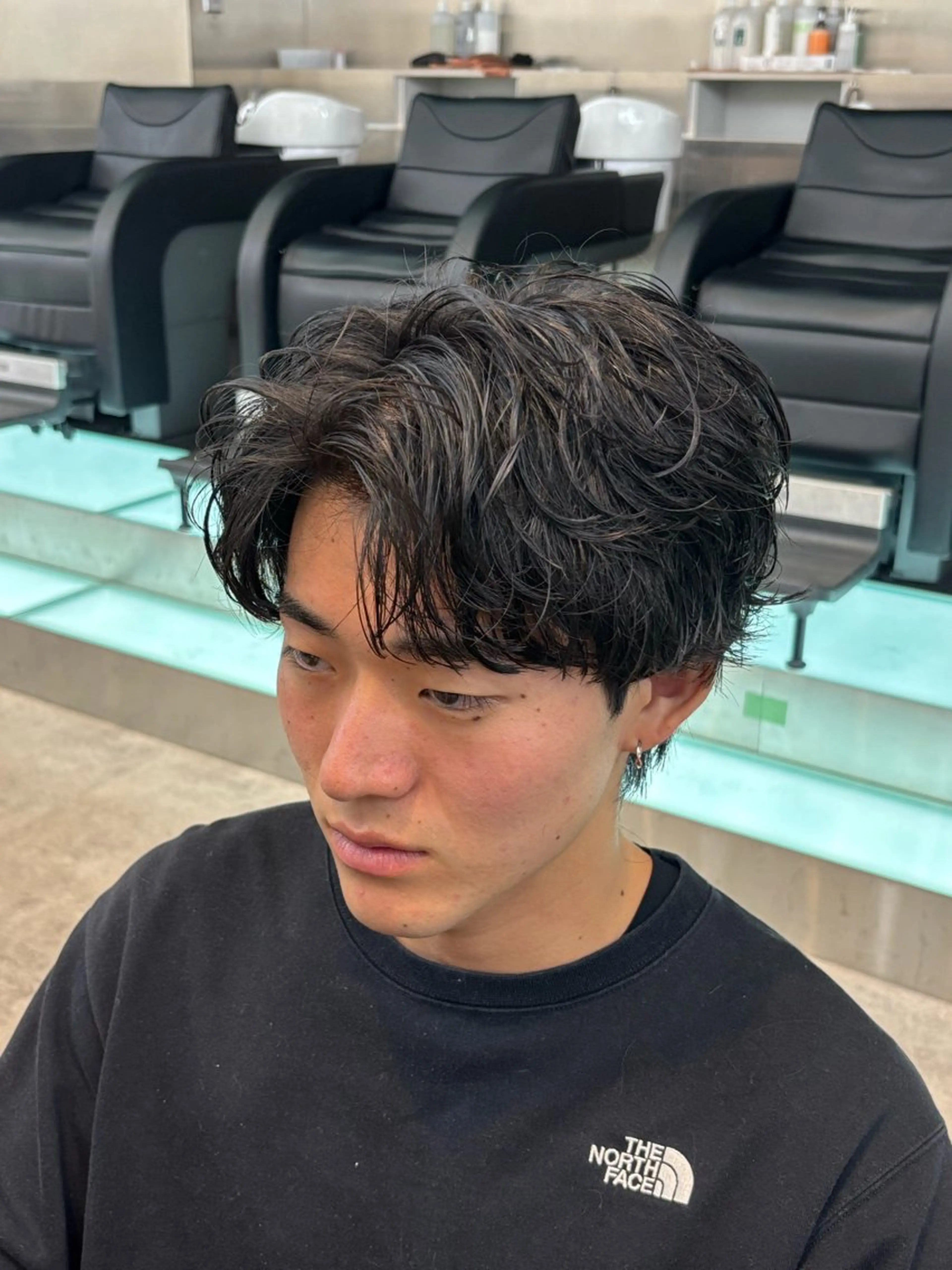 ショート パーマ くせ毛 学生 【fifth】上條 巧真のヘアスタイル