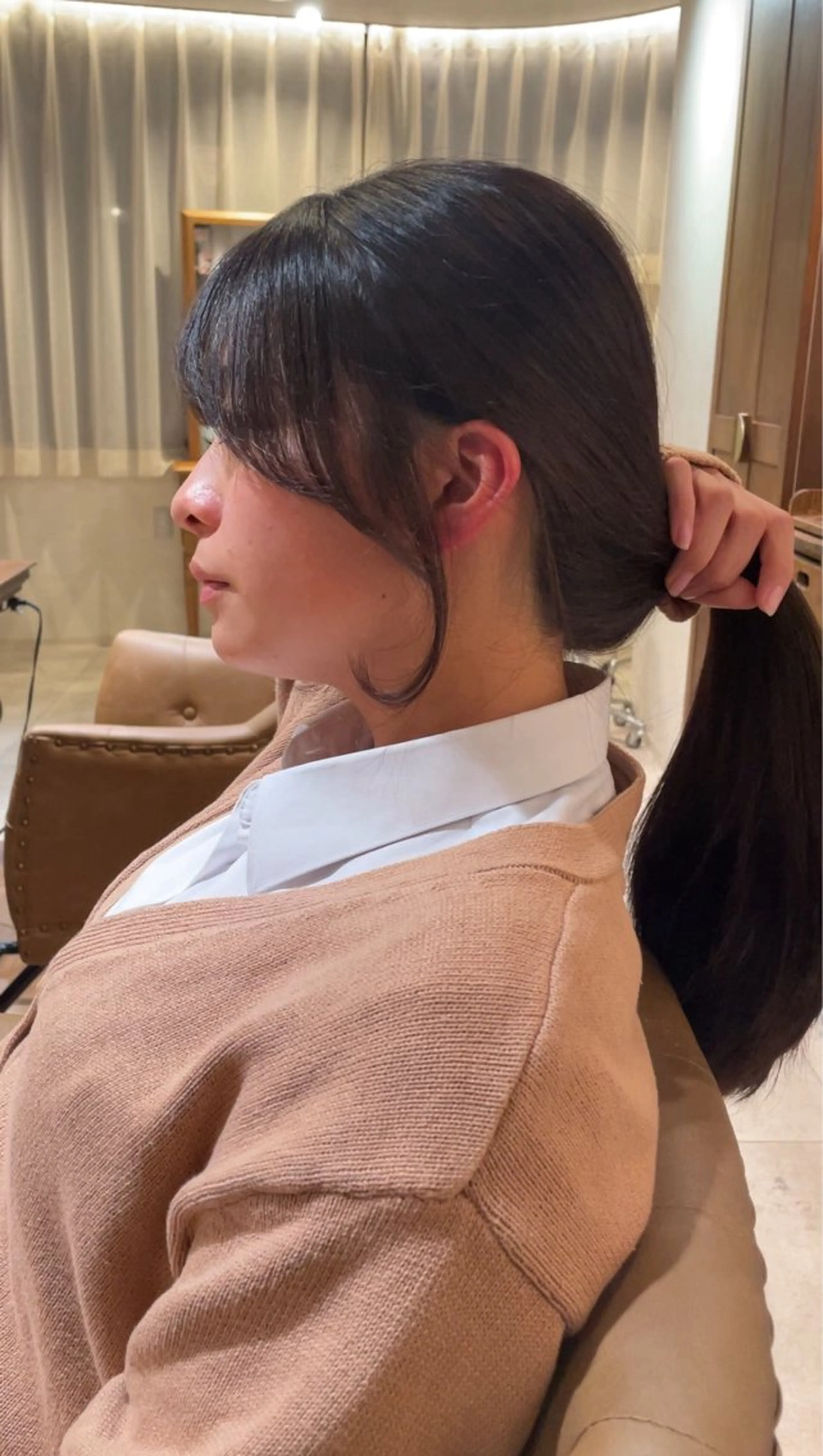 ロング カット ヘアカラー トリートメント PaRtage 大宮 East所属・日比崚介🍀 おくれげ小顔カットのヘアスタイル