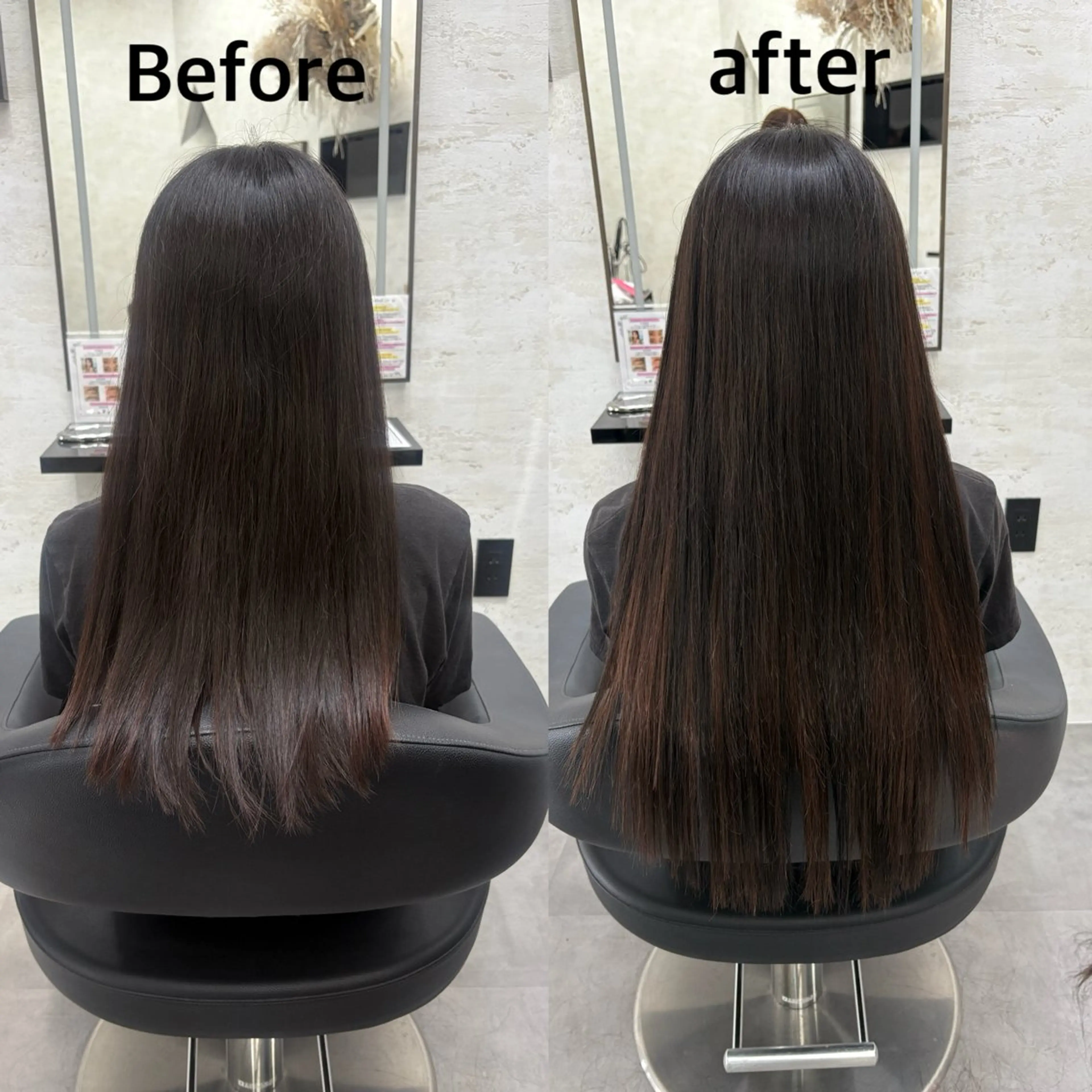 ロング シールエクステ エクステ エクステ ブリーチなしカラー レイヤーカットのヘアスタイル