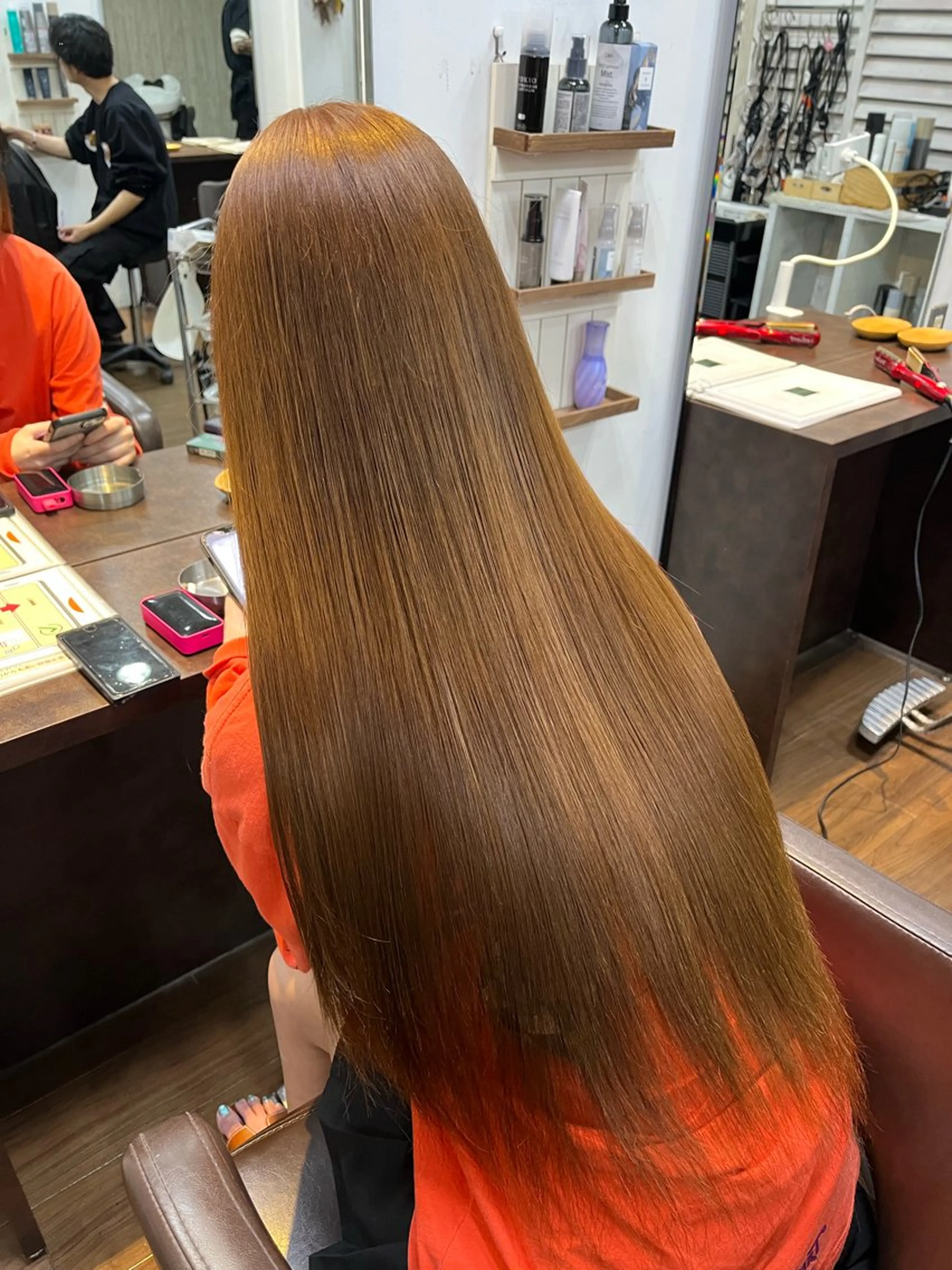 ロング ヘアカラー トリートメント 吉田 大介のヘアスタイル