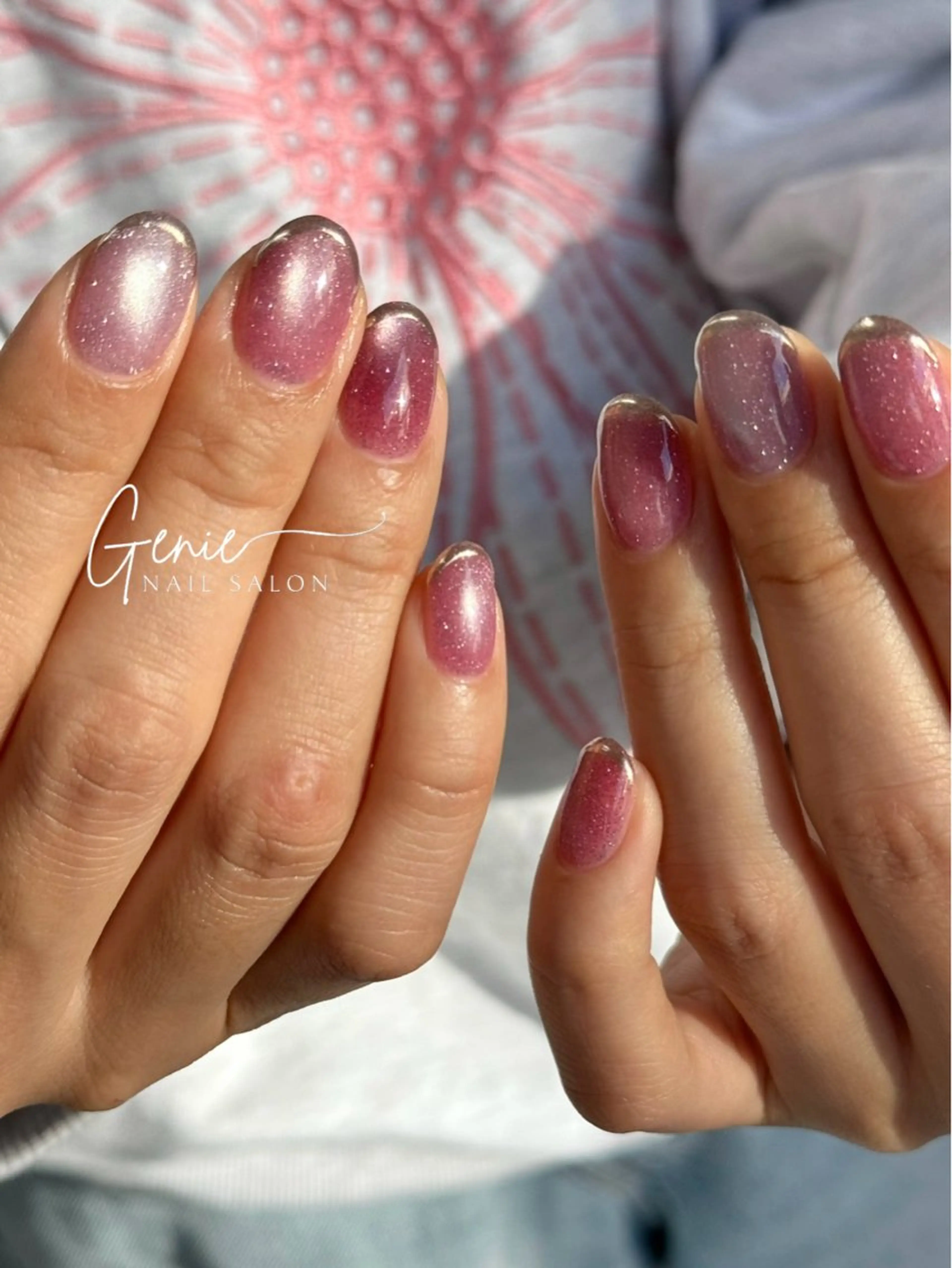 ネイル マグネットネイル ニュアンスネイル ハンドネイル Nail salon Genie所属・Nail salon Genieのネイルデザイン