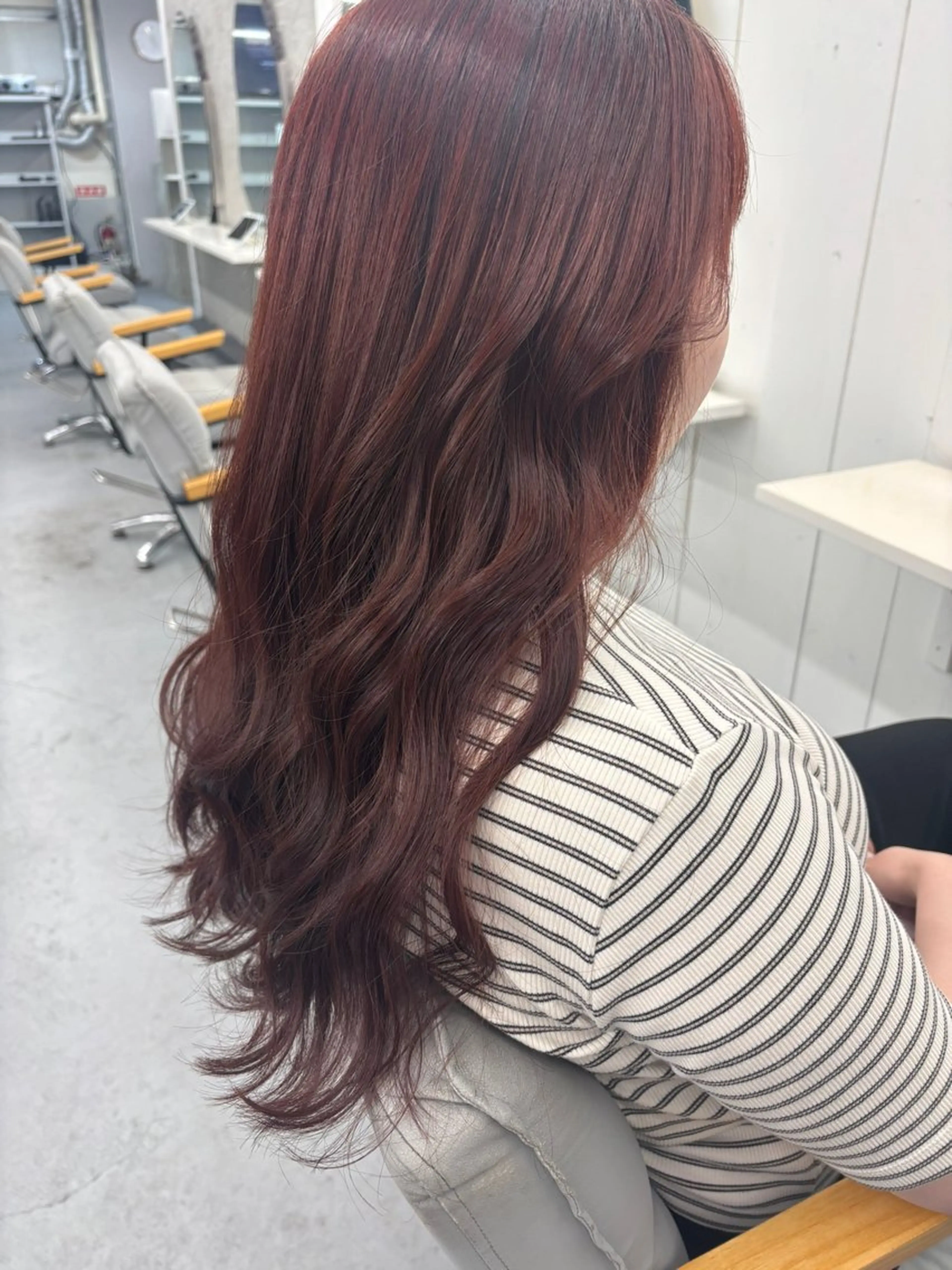 ロング カラー カット ヘアカラー トリートメント 腰越 麻奈のヘアスタイル
