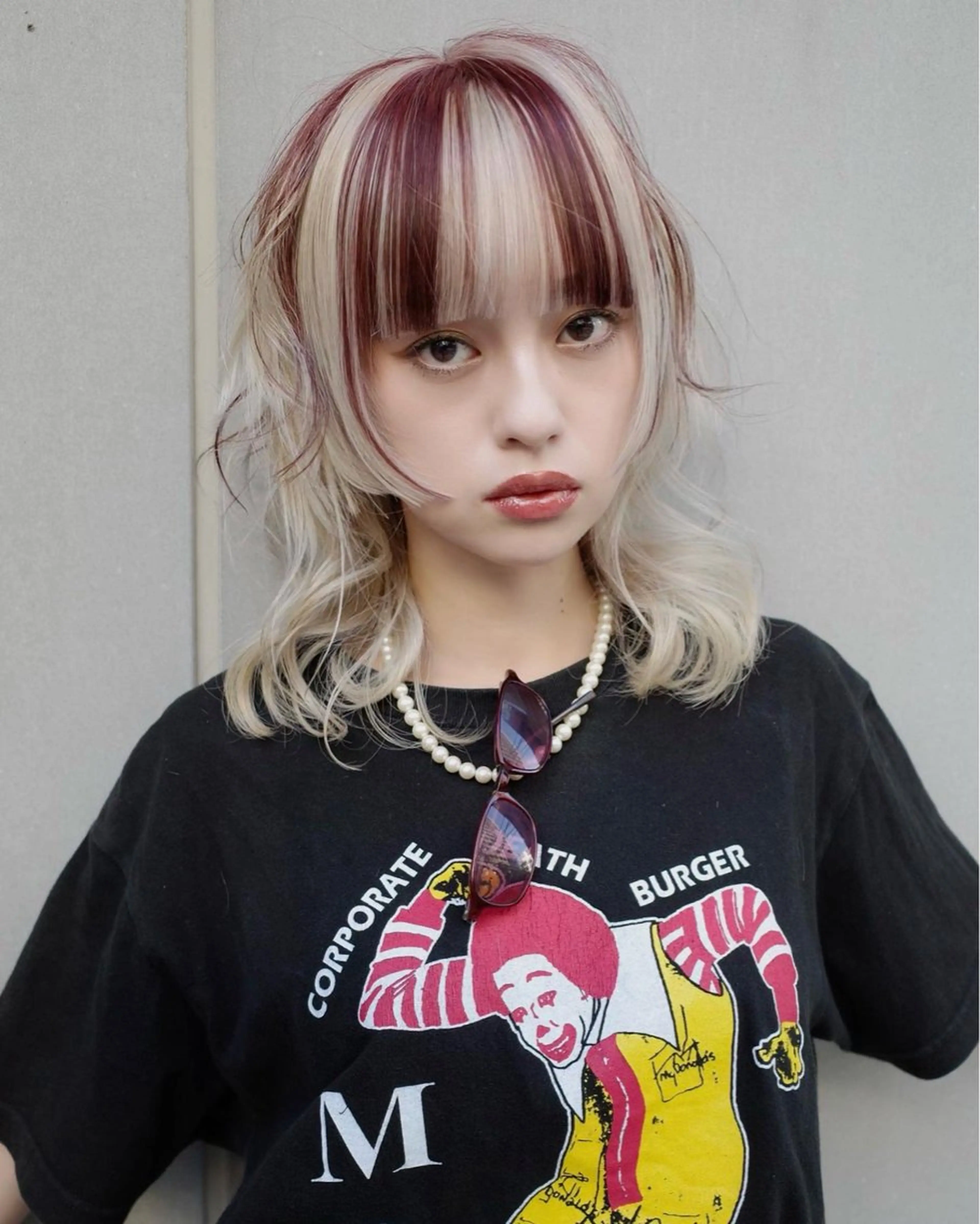 ミディアム カラー カット ヘアカラー トリートメント SALOWIN所属・ブリーチ🧹 ボブ✨レイヤーのヘアスタイル