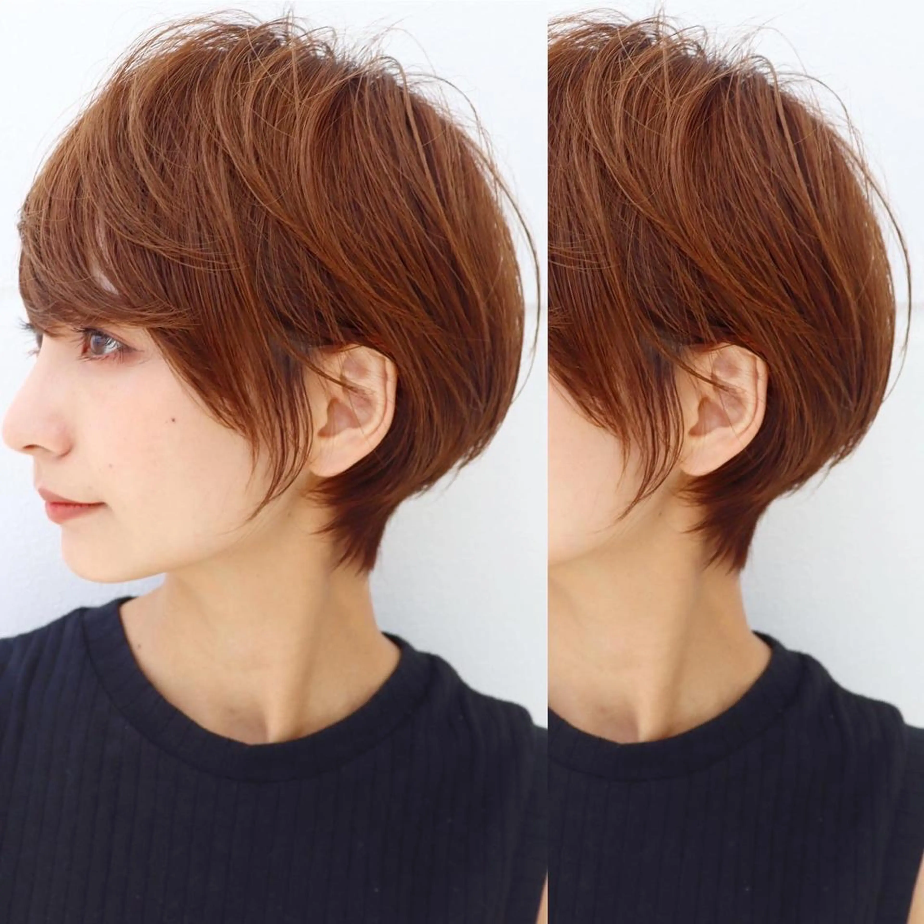 ショート カラー カット トリートメント LucksiMie 銀座店所属・【韓国　レイヤー 髪質改善✨】かずのヘアスタイル