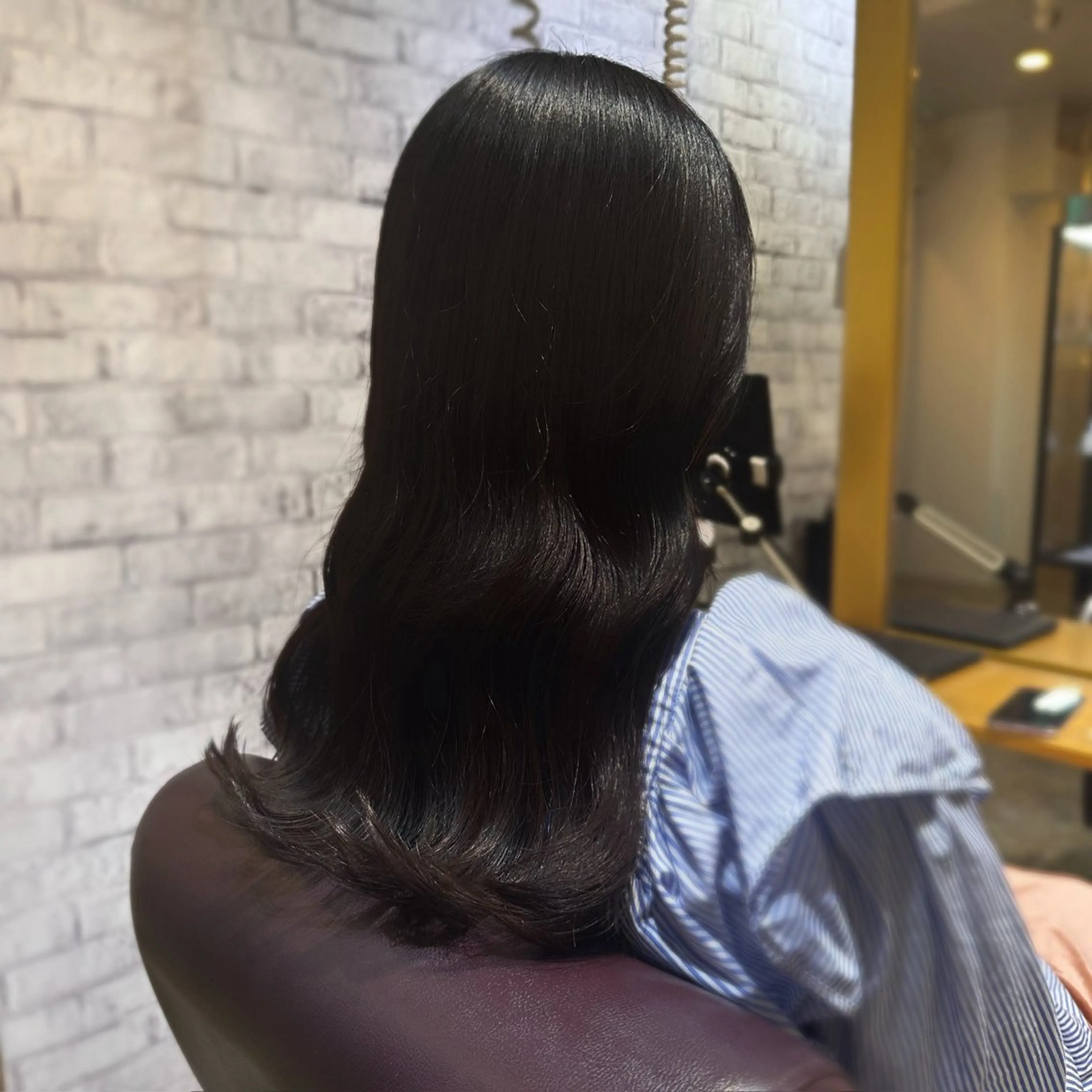 ロング カラー ブラウンカラー ダークブラウン カット ヘアカラー 韓国ヘア/縮毛矯正 🧡艶カラーSakiのヘアスタイル