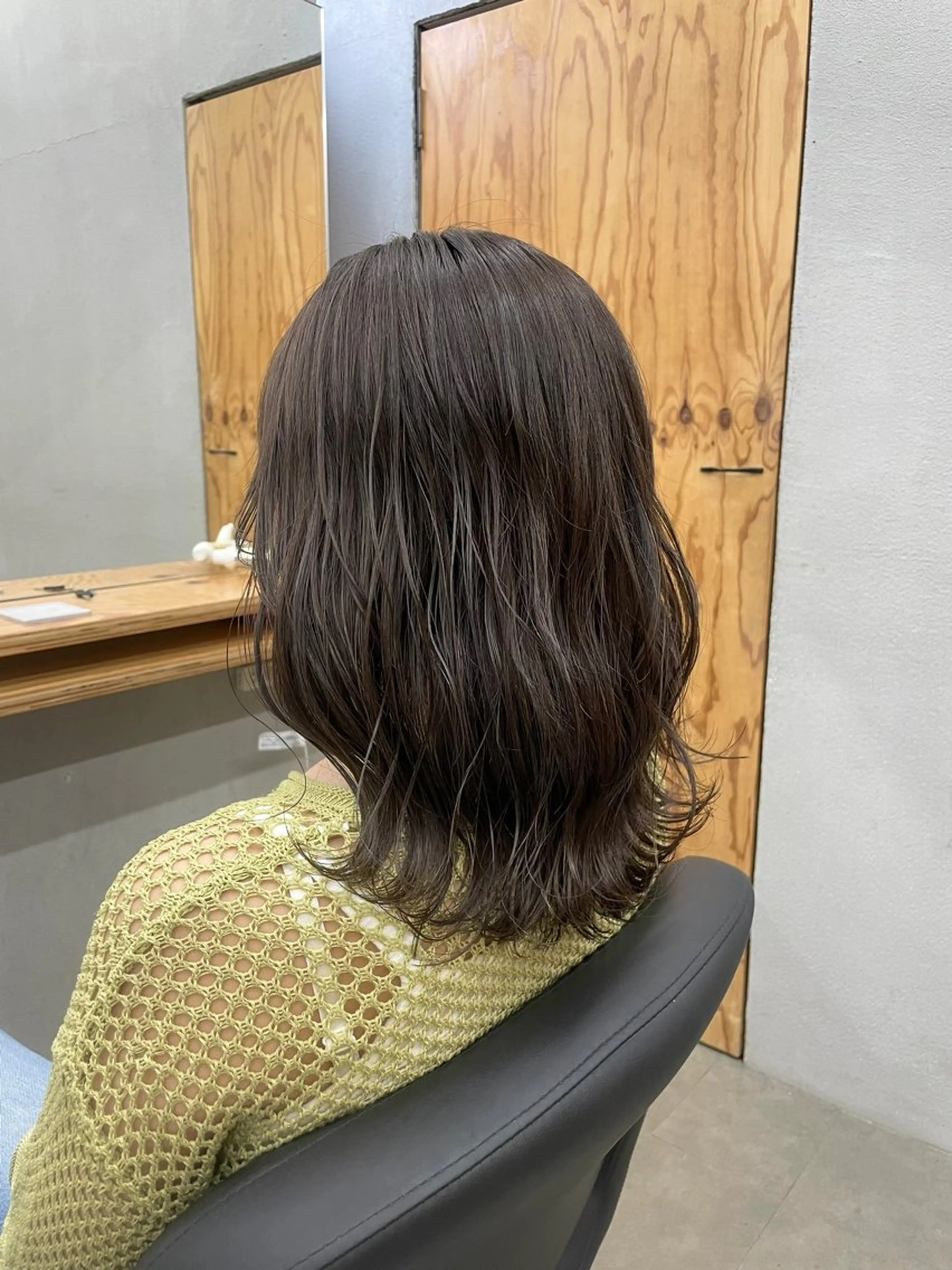 ミディアム カット ヘアカラー トリートメント ひより ／Nのヘアスタイル