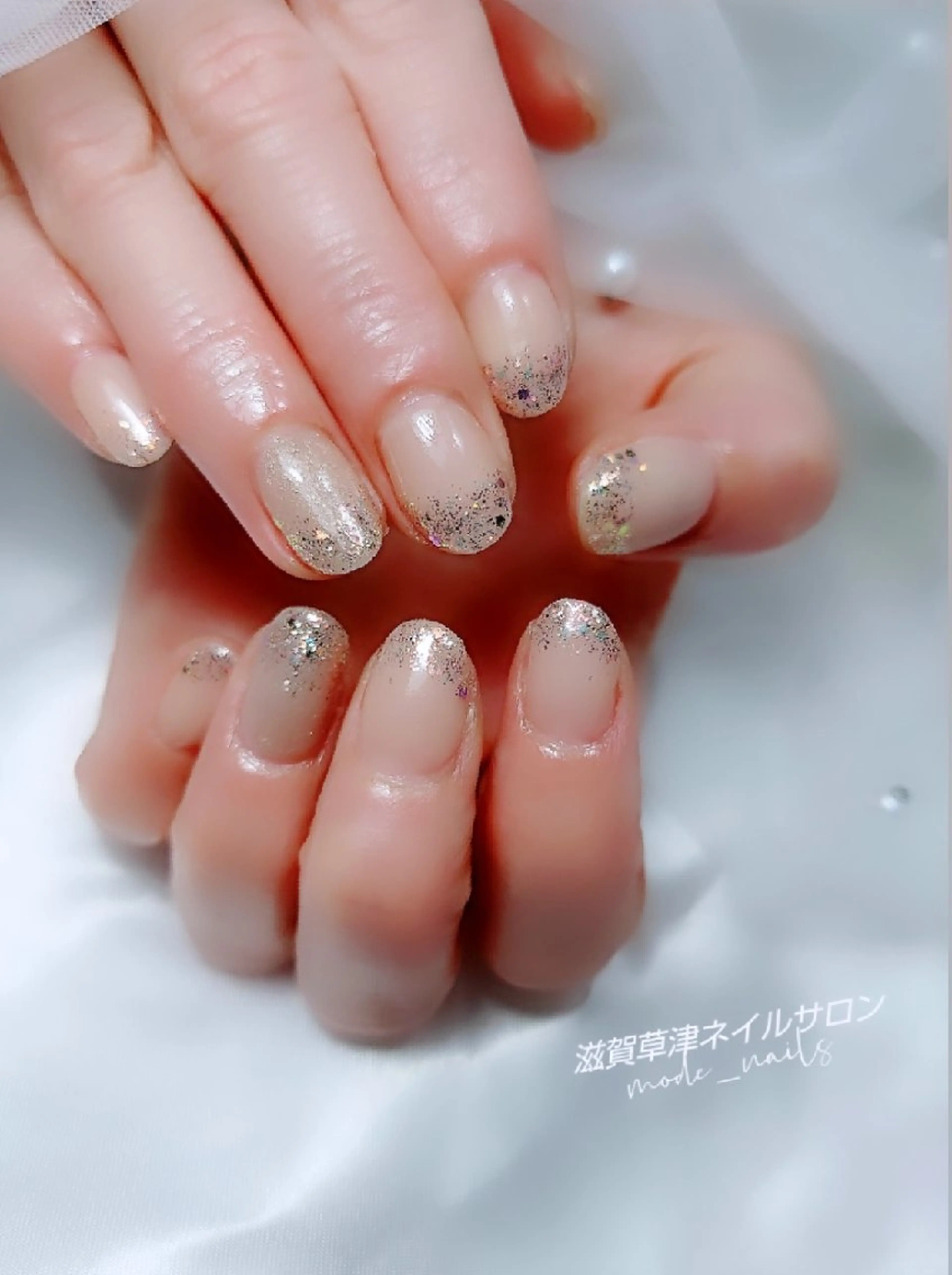 ネイル オフィスネイル シンプルネイル 滋賀県草津市ネイル mode_nailsのネイルデザイン