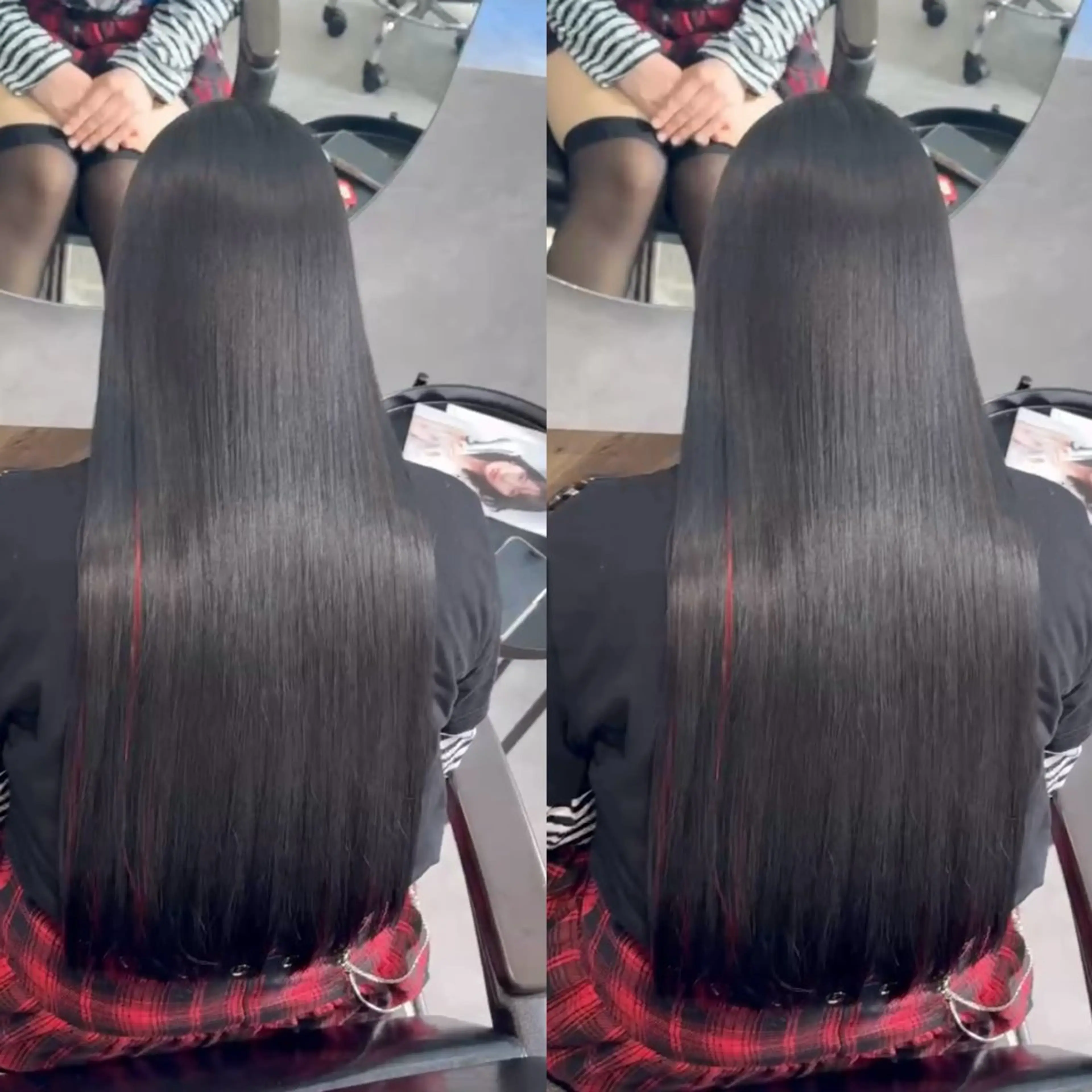 ロング 縮毛矯正 浜松レイヤー kiyotoshiのヘアスタイル