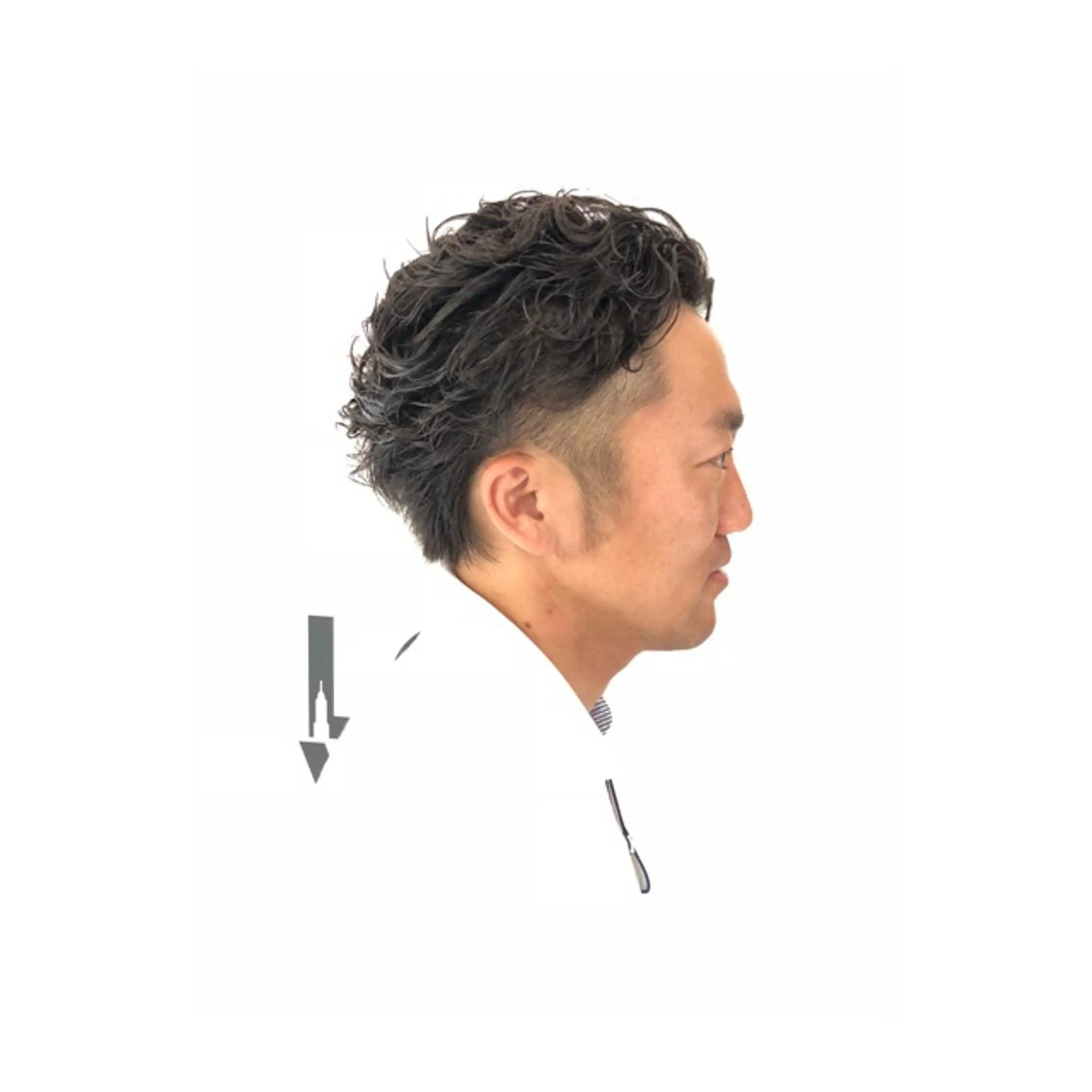 メンズ メンズパーマ ショートが得意✂️ 藤城建太のヘアスタイル