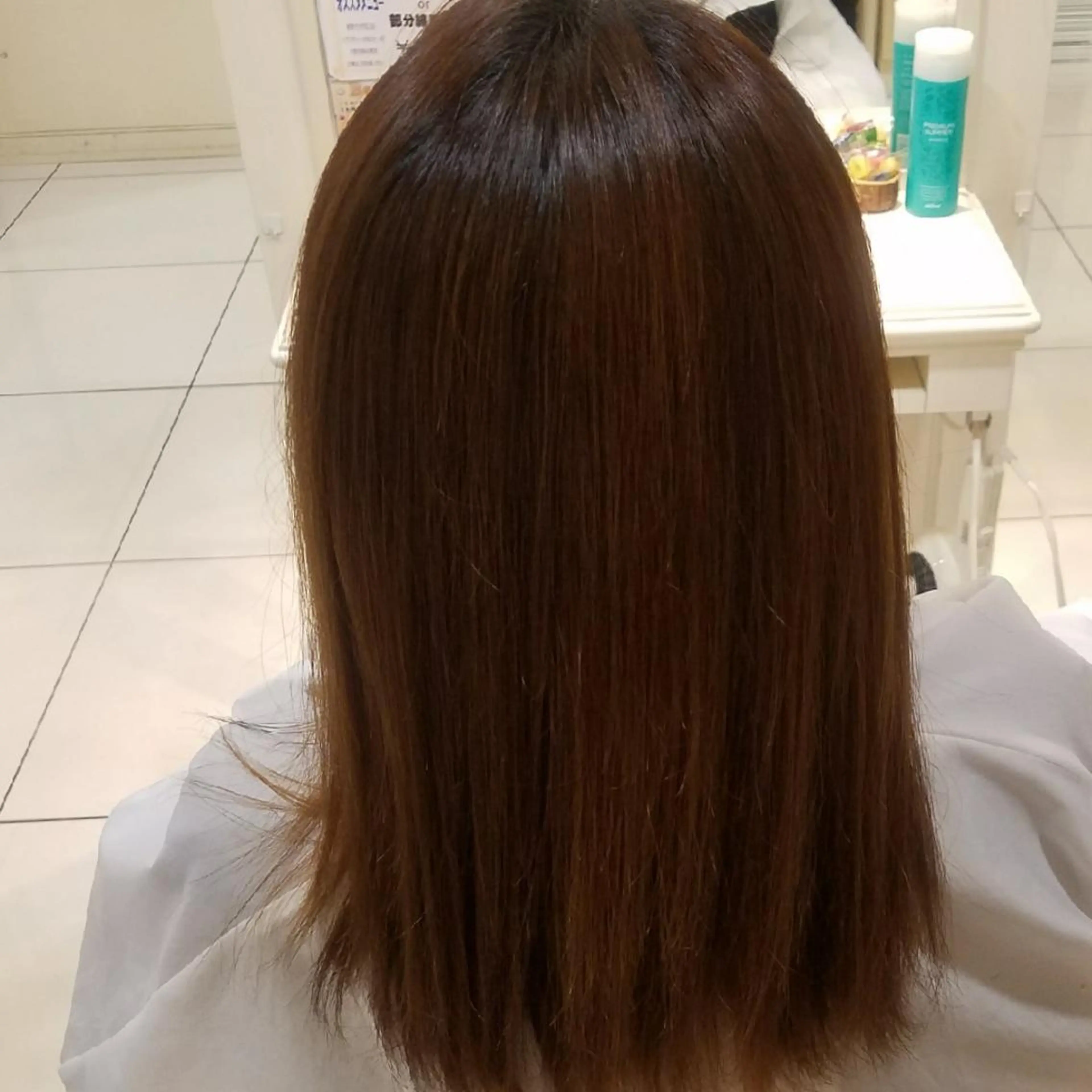 カラー ローズカラー なかむら まいのヘアスタイル