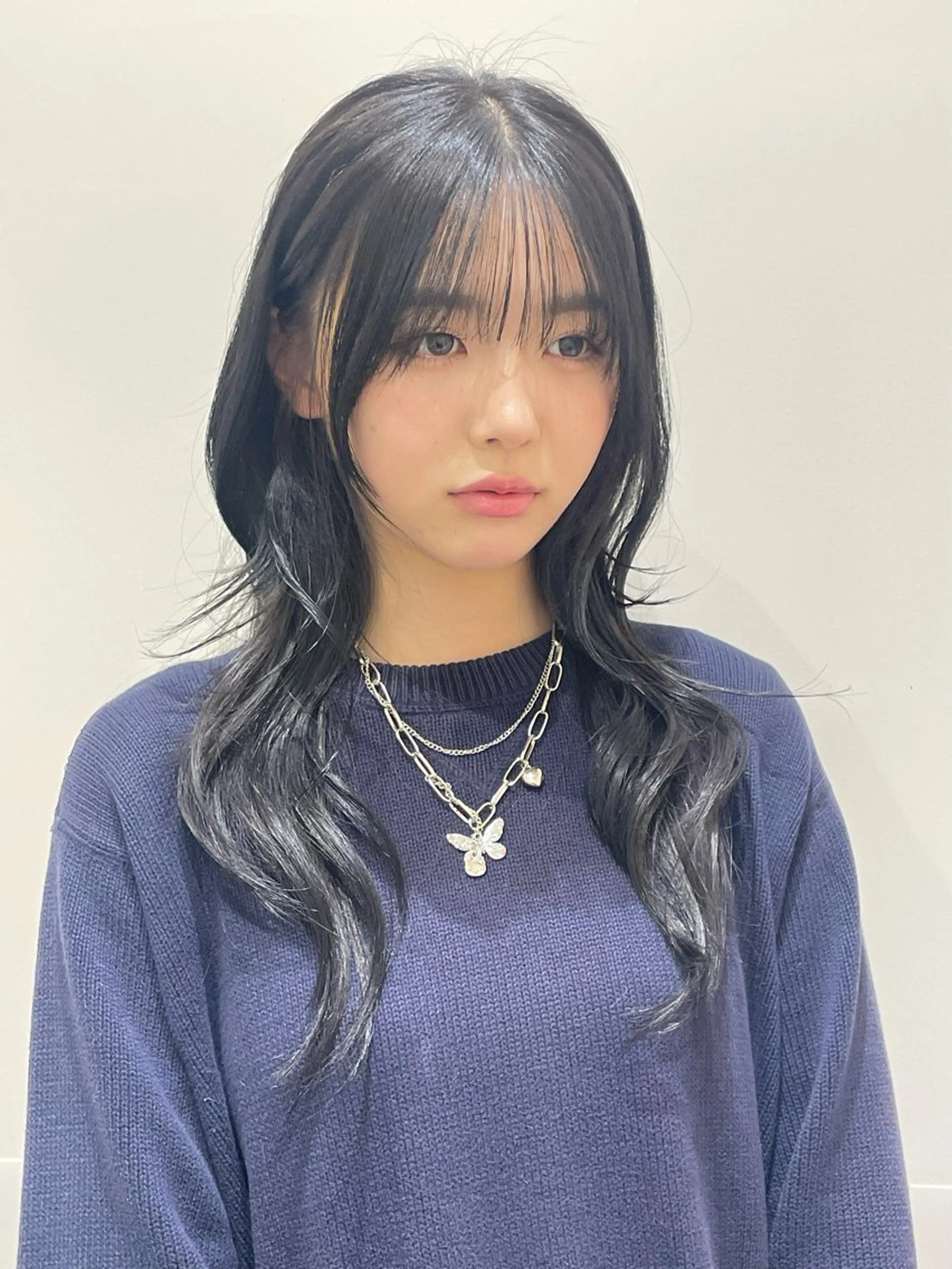ロング 韓国風ヘア レイヤーカット カット ヘアカラー トリートメント ❤︎︎韓国ヘア❤︎︎ 𝑺𝒉𝒊𝒉𝒐のヘアスタイル