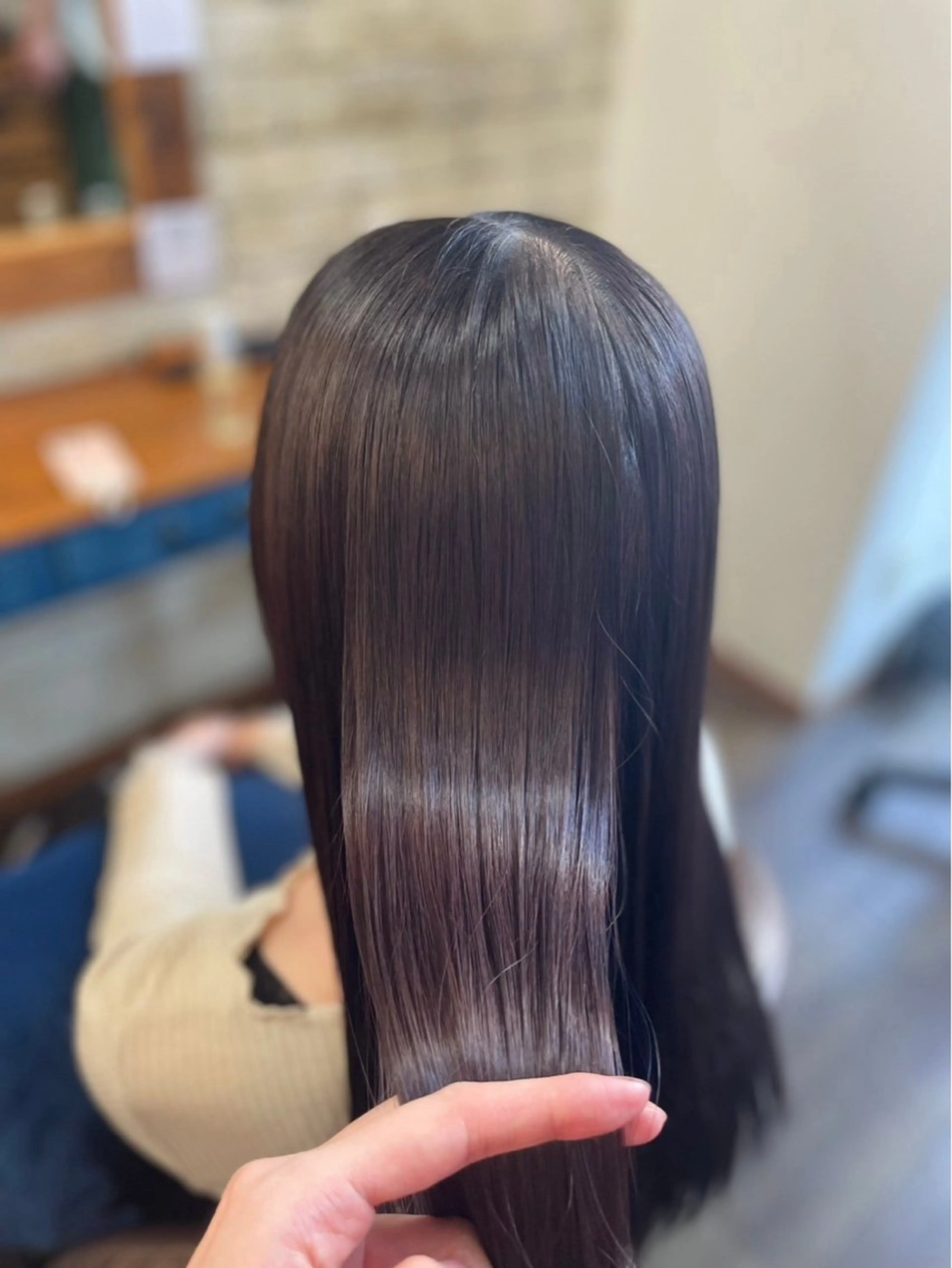 セミロング Haruka韓国風 似合わせカット♡のヘアスタイル