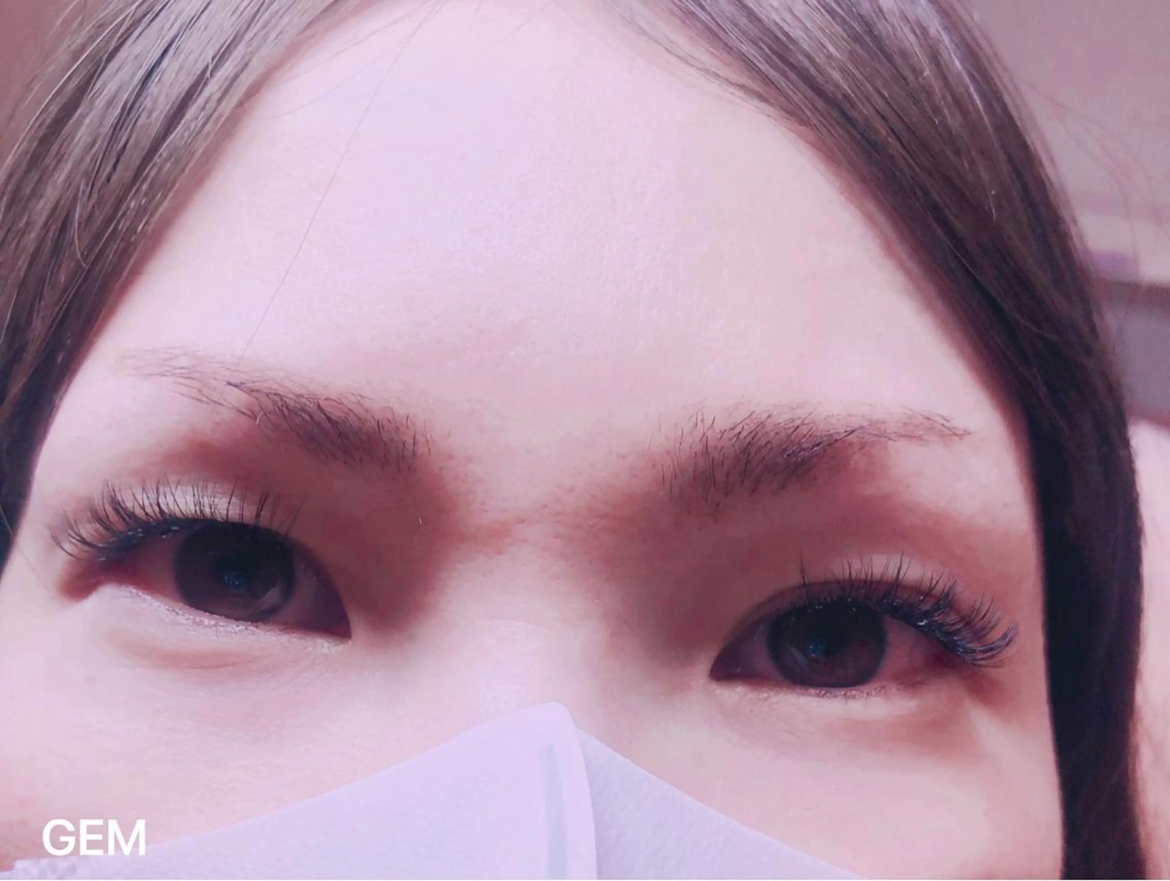 マツエク・マツパ フラットラッシュ GEM  the beautyのマツエク・マツパデザイン