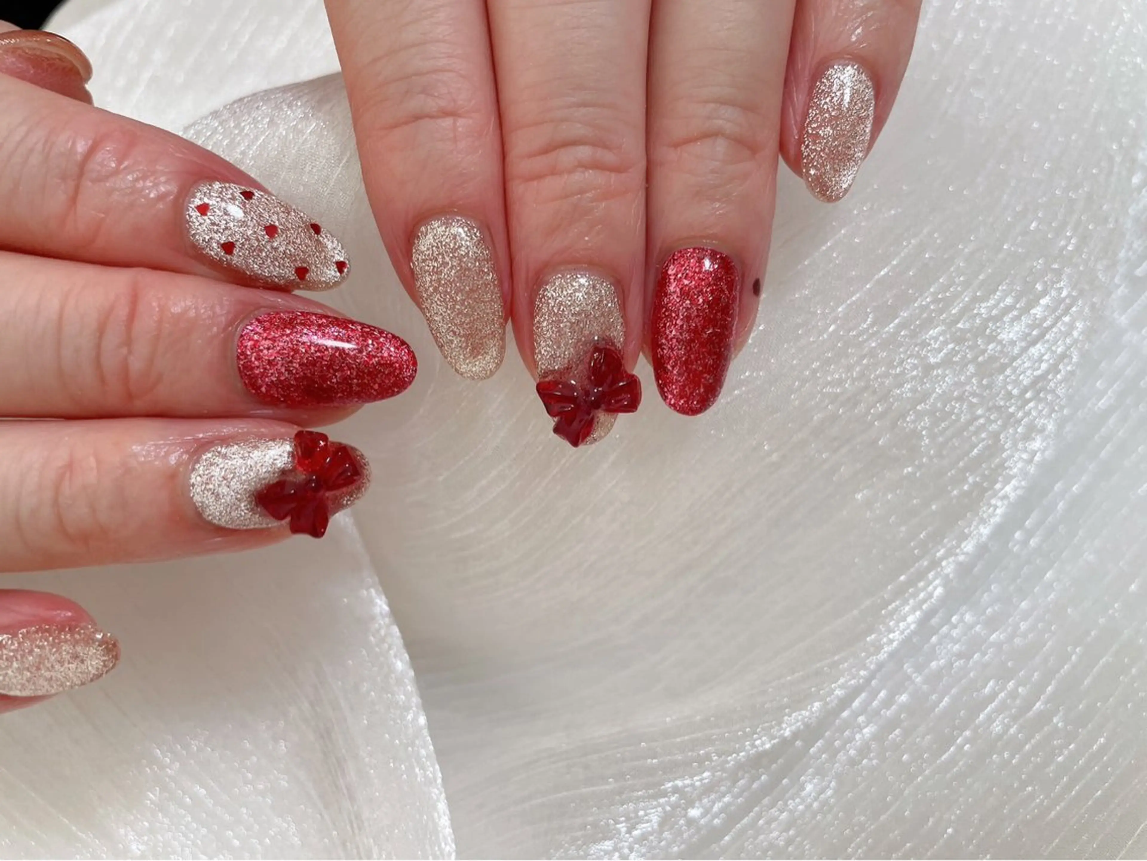 ネイル 冬ネイル クリスマス ハンドネイル kiki nail 二子玉川のネイルデザイン