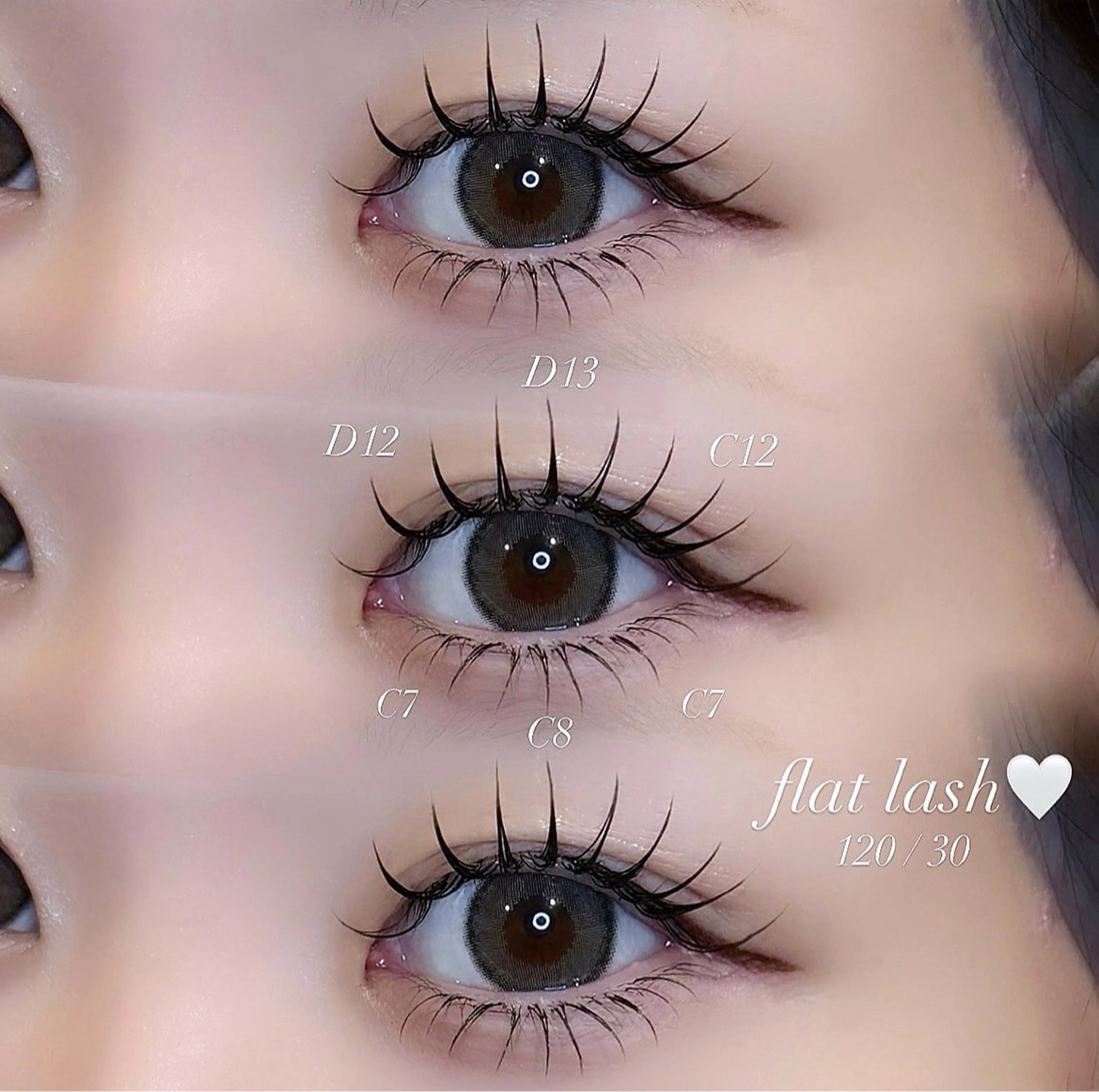 【マツエク】🎀フラットラッシュ上下🎀上100本　下40本コーティング仕上げ🪄 🎀の写真