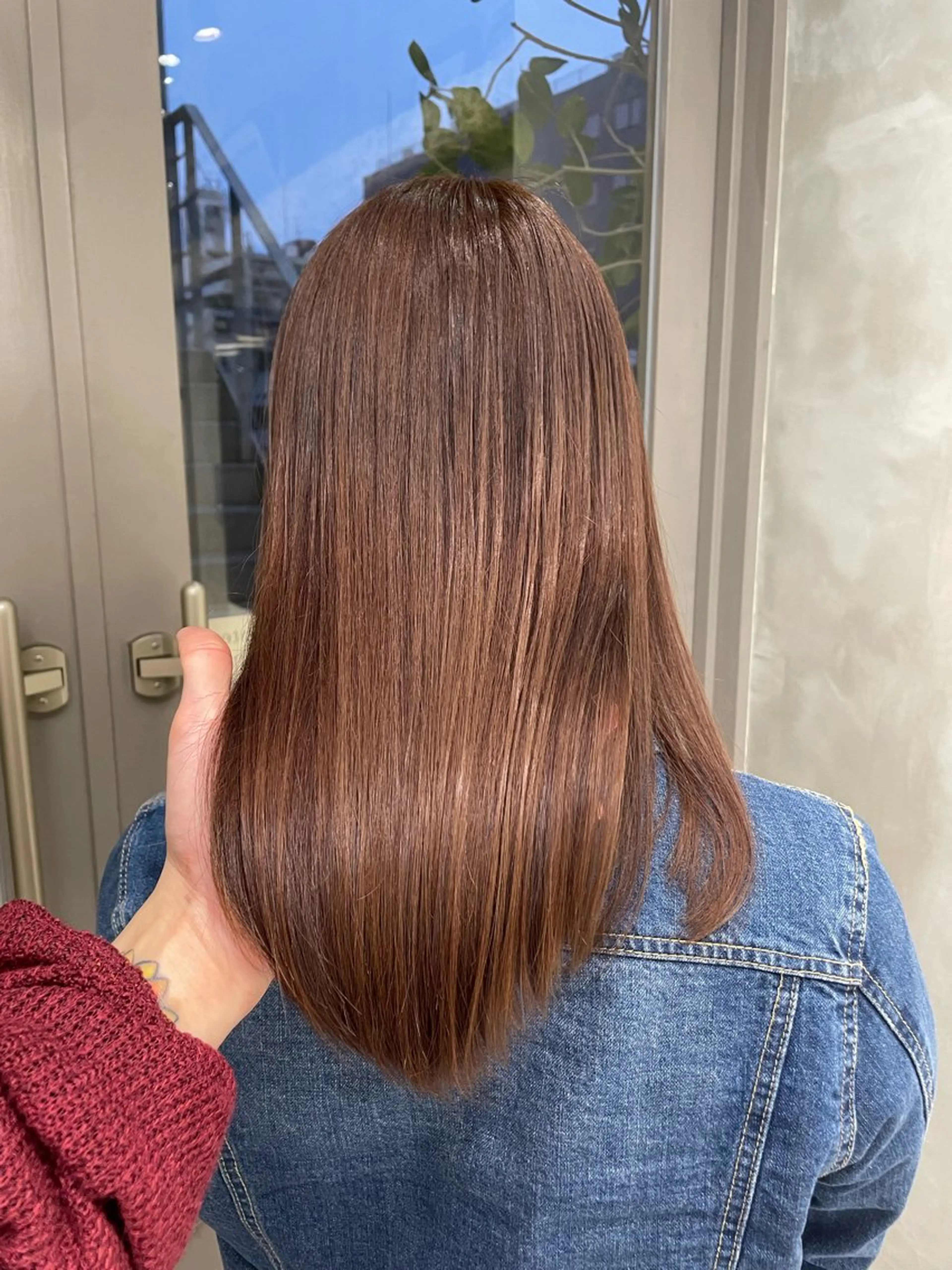 ミディアム カラー ブリーチ ブリーチなしカラー ヘアカラー the path shogo🌻のヘアスタイル
