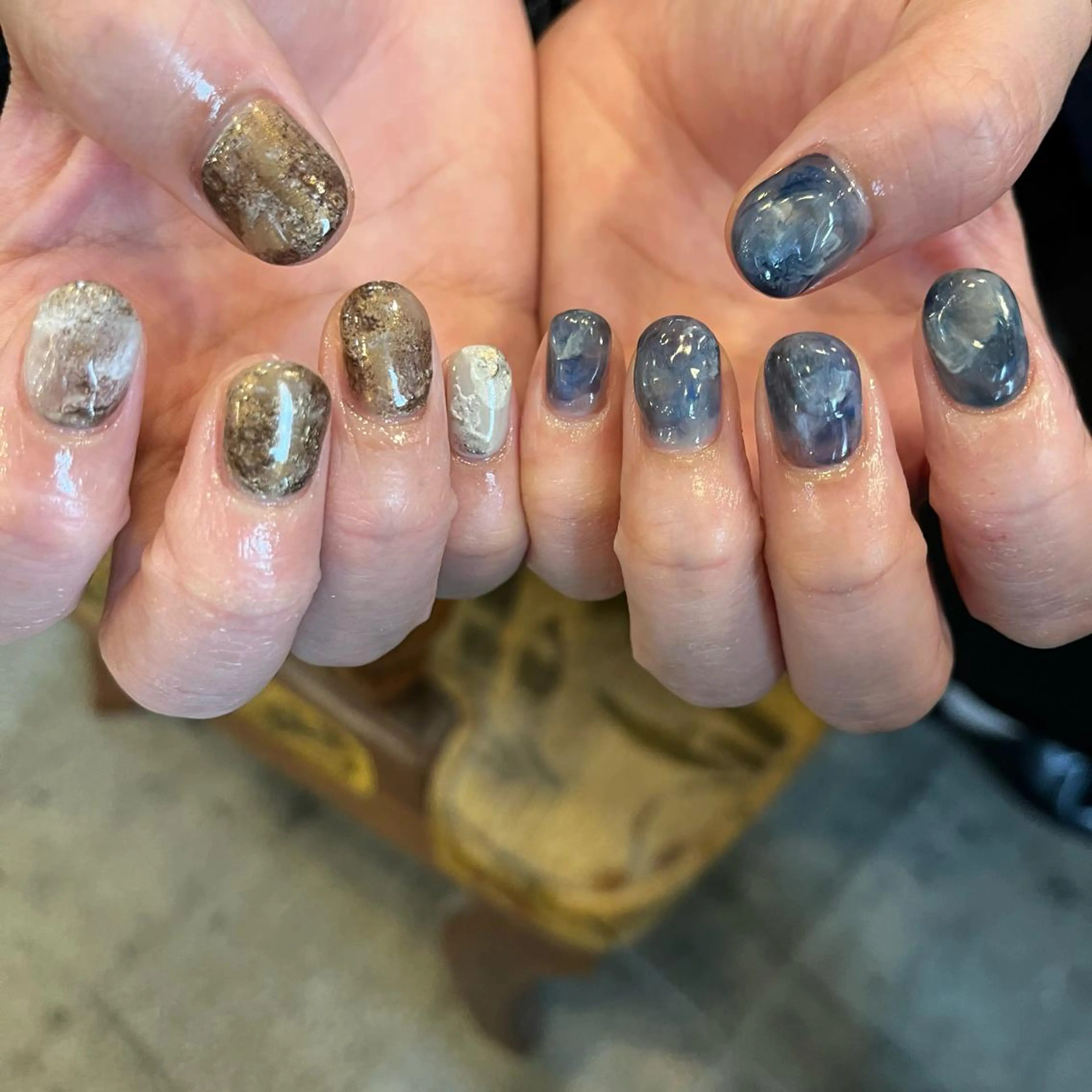 ネイル ハンドネイル Trico Antique所属・岩本 杏のネイルデザイン