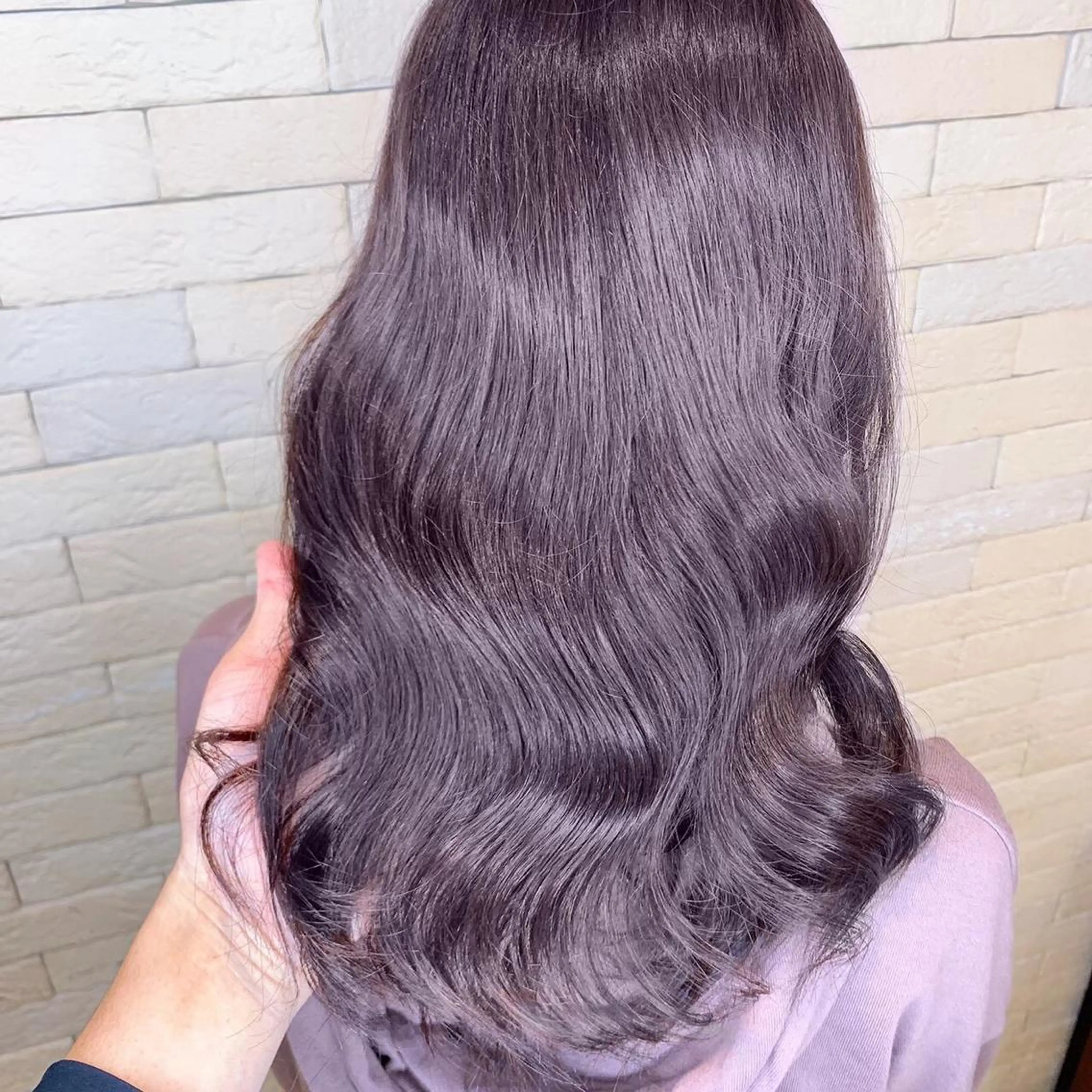 ミディアム カラー ヘアアレンジ 髪質改善 ツヤ髪カラー✴︎髙井のヘアスタイル