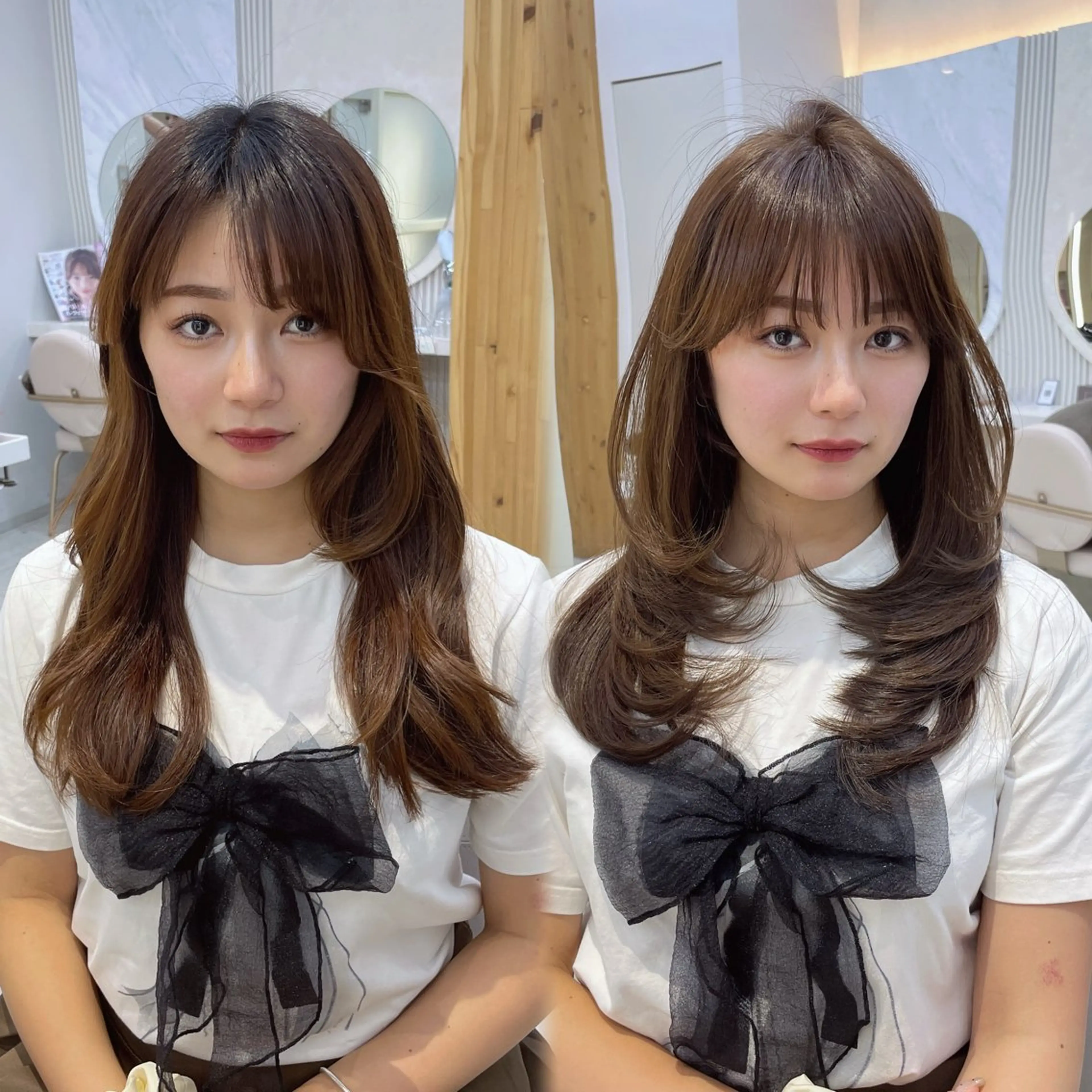 セミロング カット ヘアカラー トリートメント 顔周り/透明感カラー /韓国ヘア/TAKUのヘアスタイル