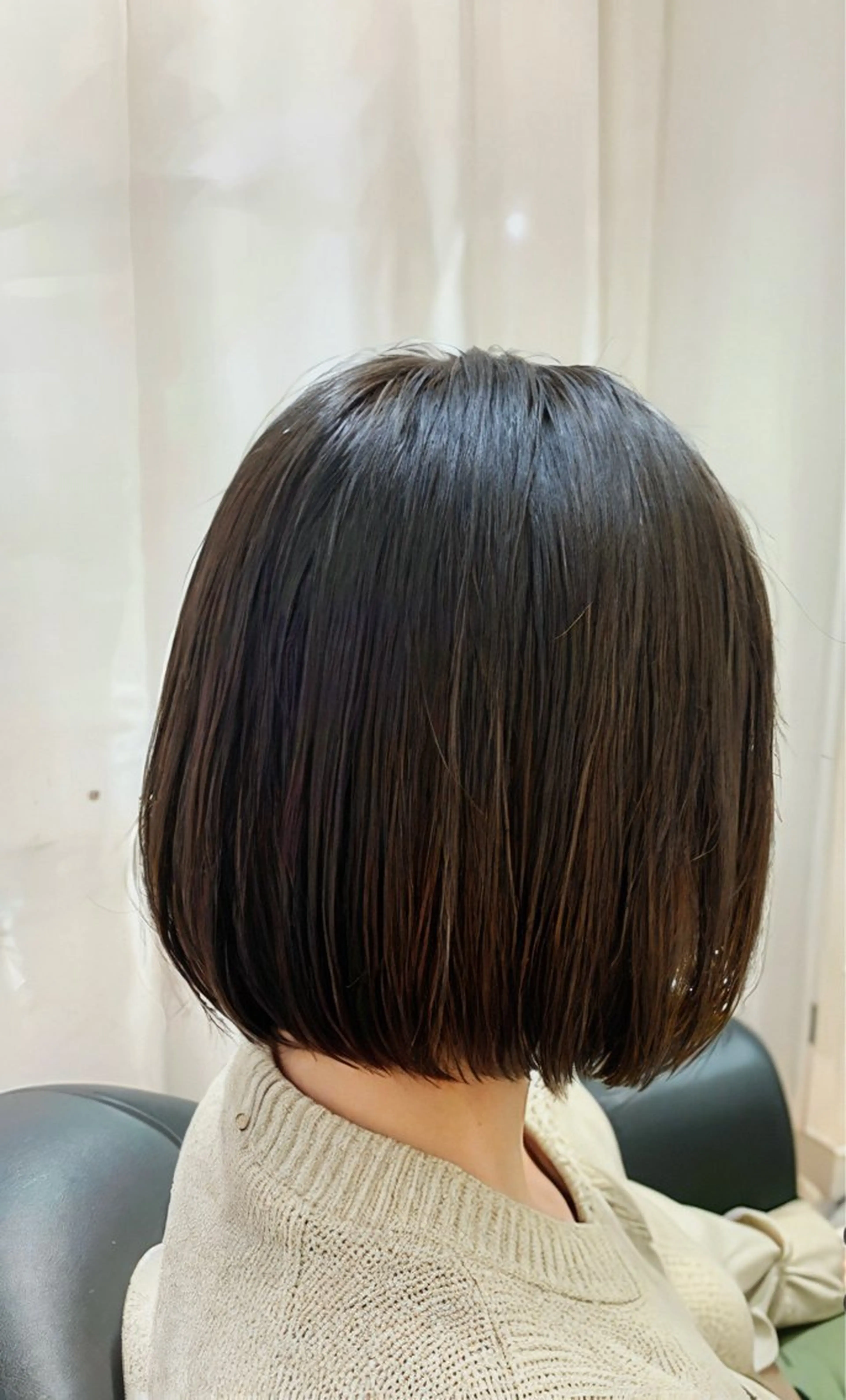 ショート 切りっぱなしボブ ボブ カット 秋山知穂　縮毛矯正 ショートが得意☆のヘアスタイル