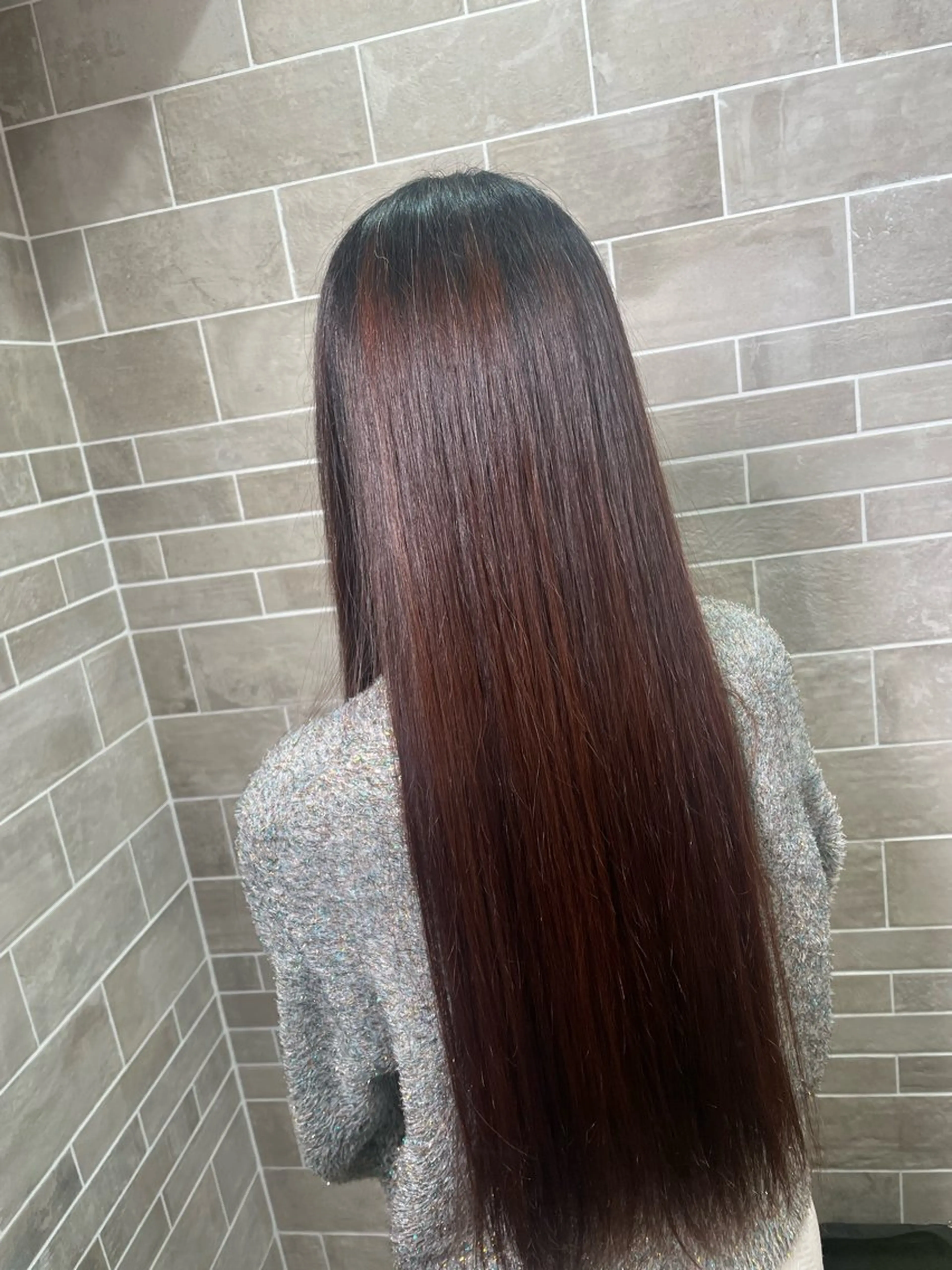 ロング 縮毛矯正 トリートメント ‎髪質改善/美髪矯正 mitsuki‎のヘアスタイル