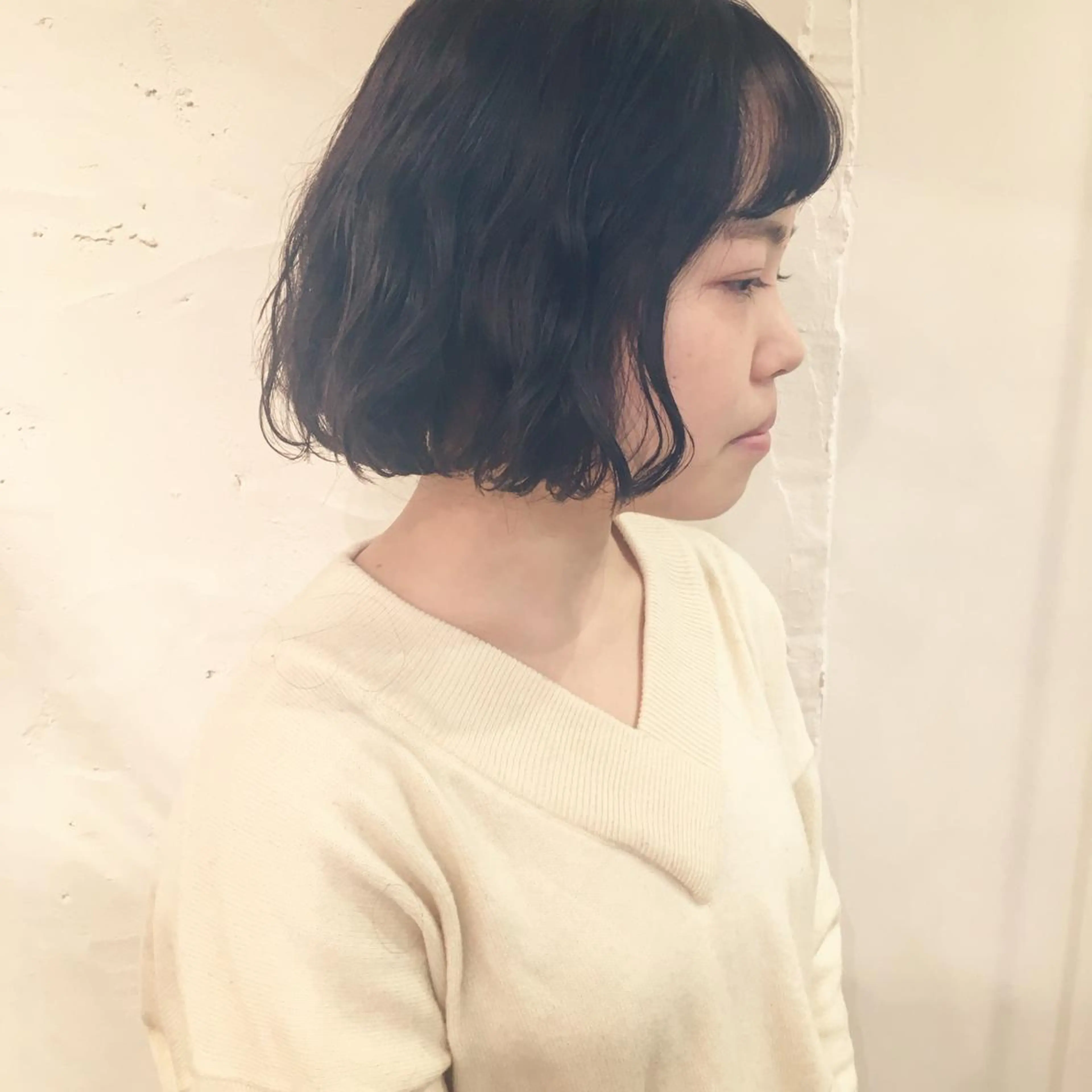 ショート ミディアム パーマ ミディアムパーマ ボブ yuki hair所属・yuki watanabeのヘアスタイル