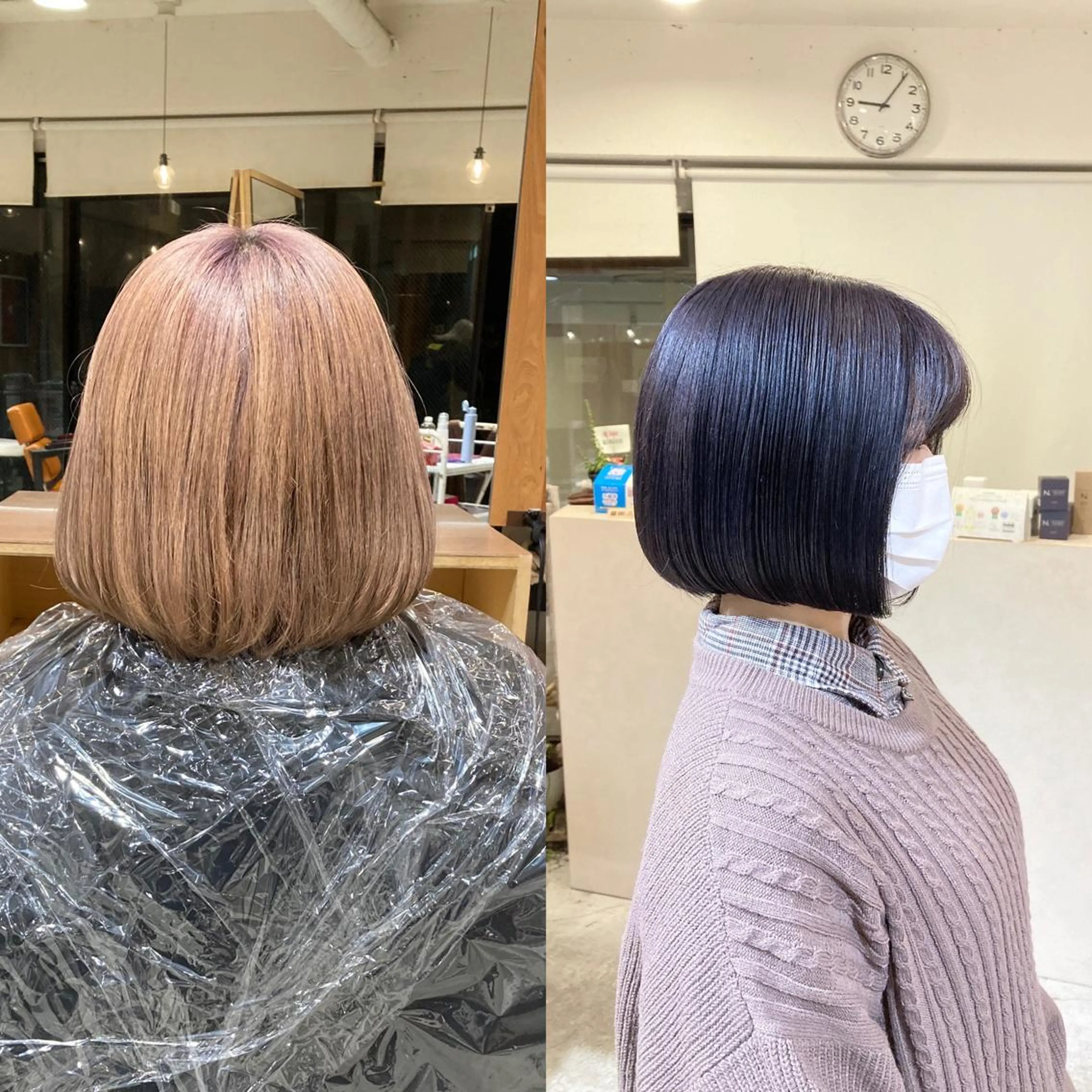 カラー ブリーチ ラベンダーカラー ラベンダーグレー ヘアカラー トリートメント 💗モテ髪 ハイトーンあや💗のヘアスタイル