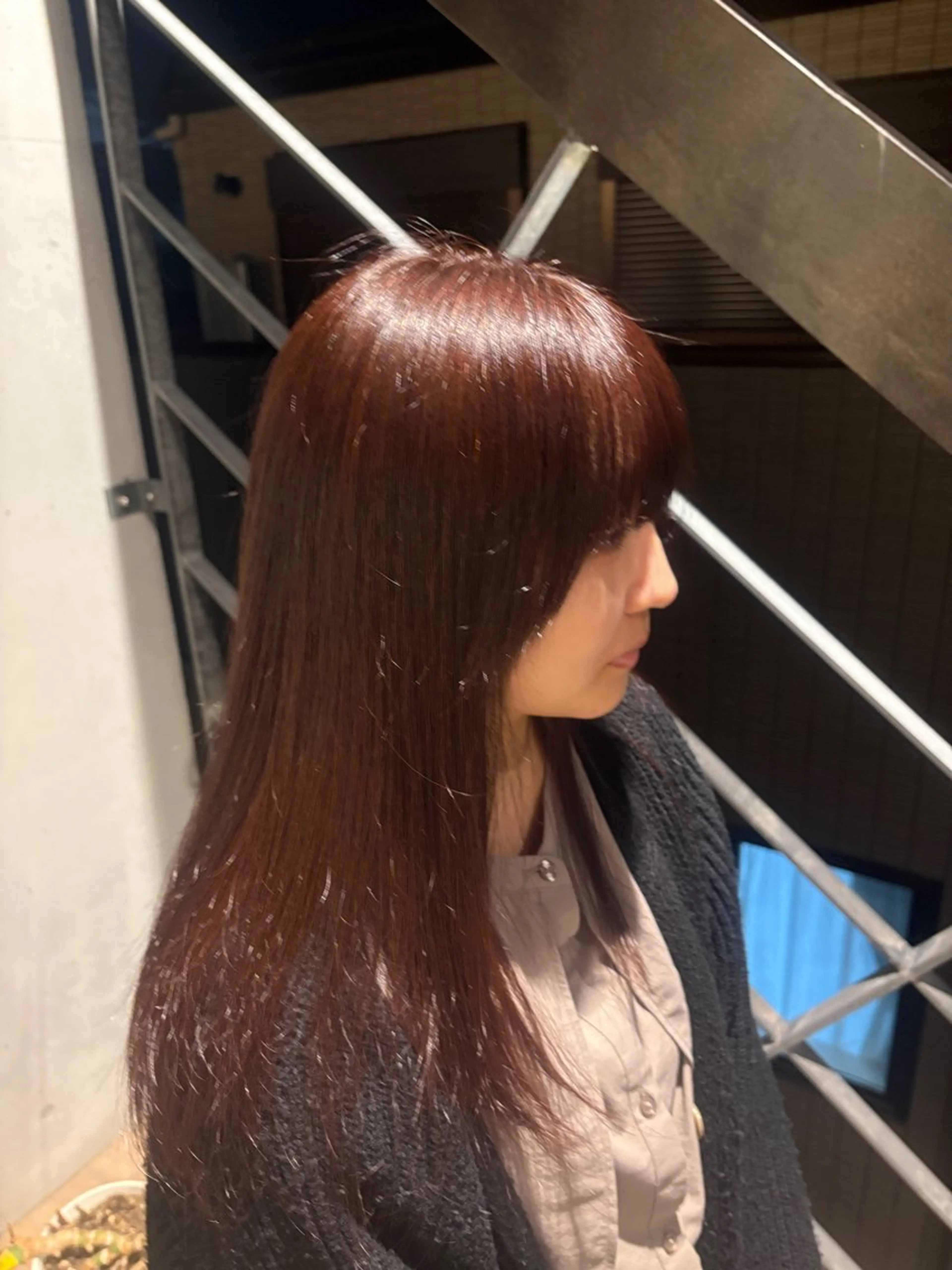 カラー うい🪽 似合わせ透け感カラーのヘアスタイル
