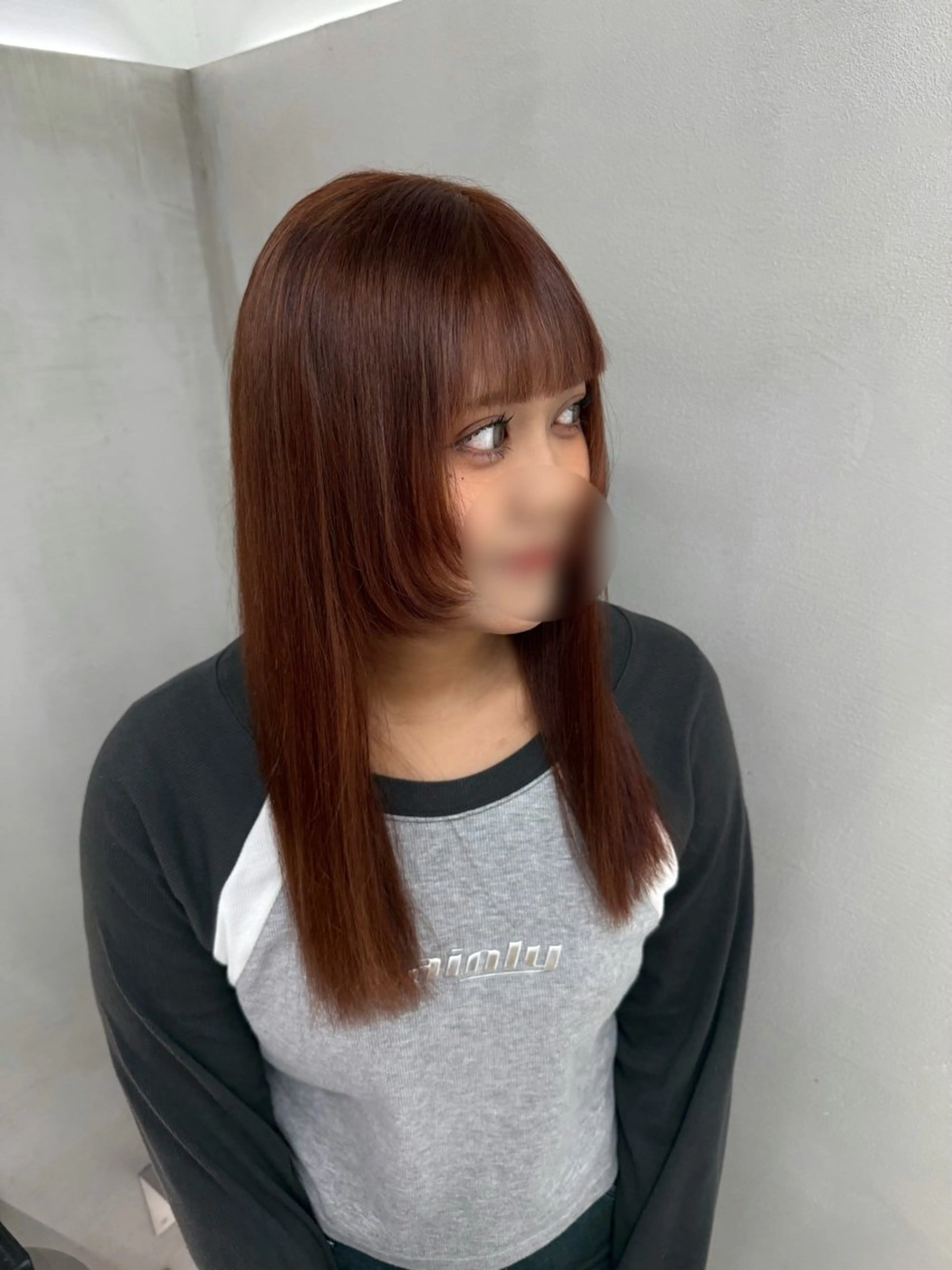 ロング カラー ブラウンカラー オレンジ オレンジブラウン ヘアカラー トリートメント 🤍haruna 🤍SUIのヘアスタイル