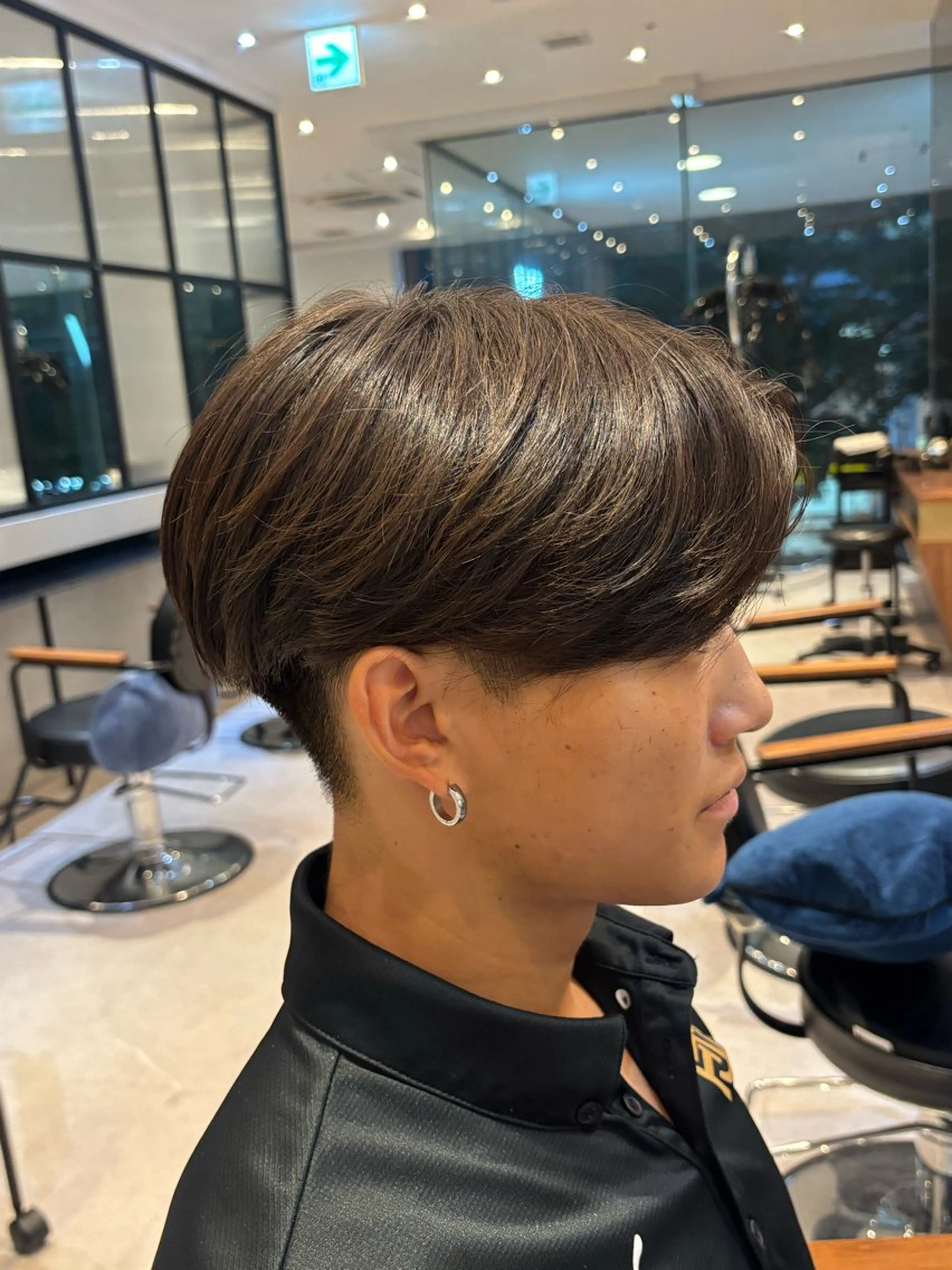 メンズ センターパート カット w藤が丘/ りなのヘアスタイル